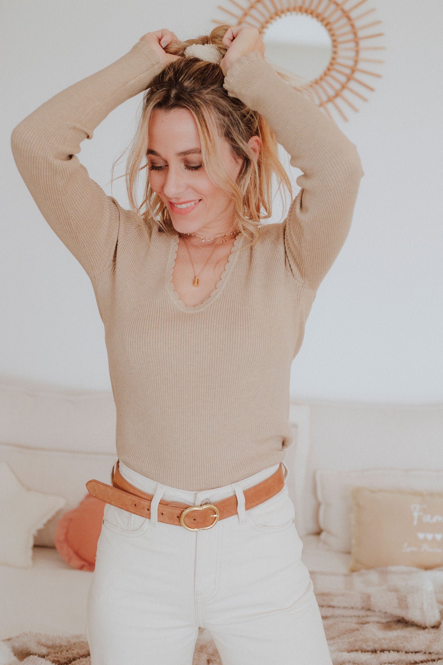 Pull Larry taupe