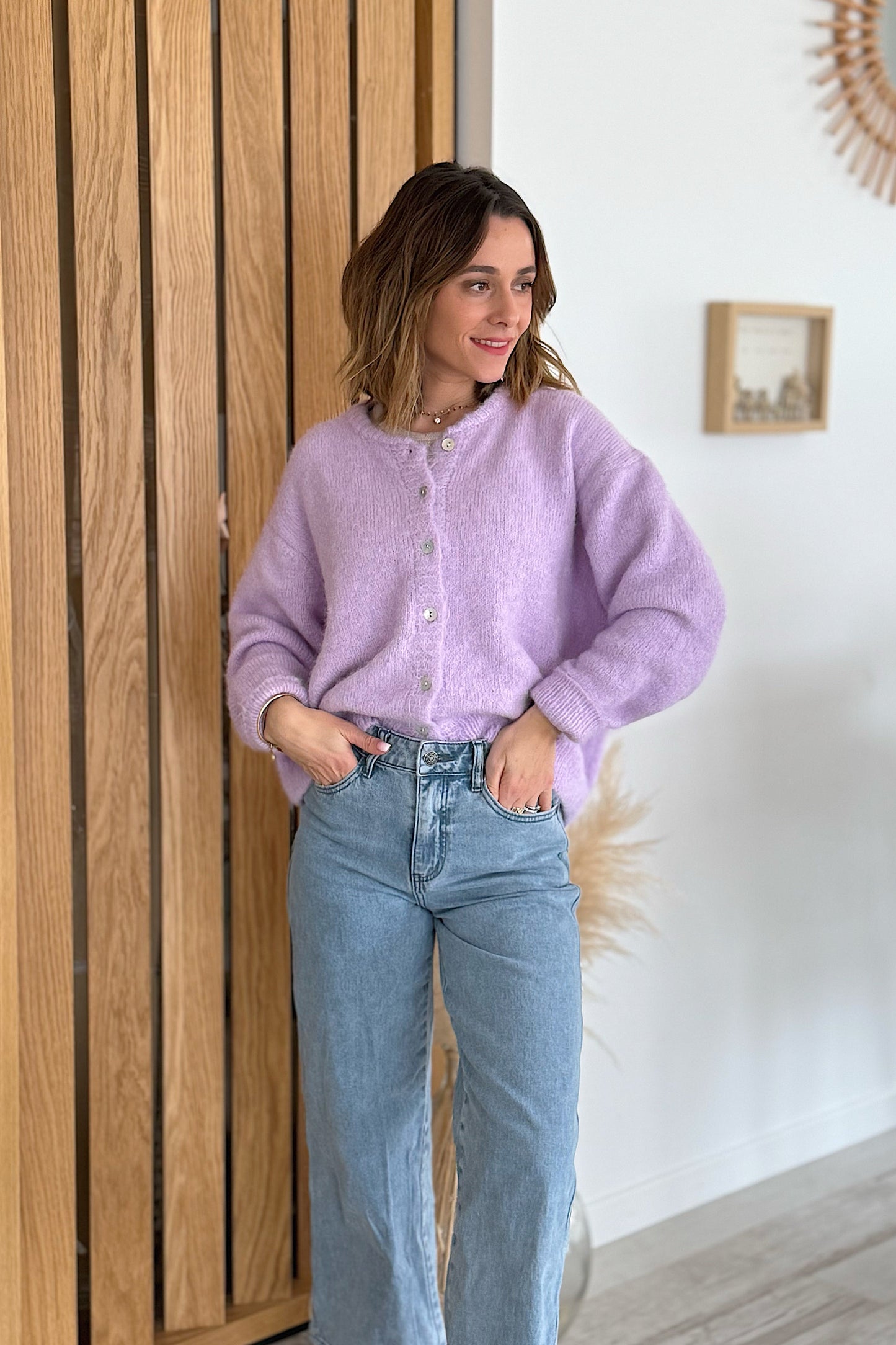 Gilet Léandre lilas