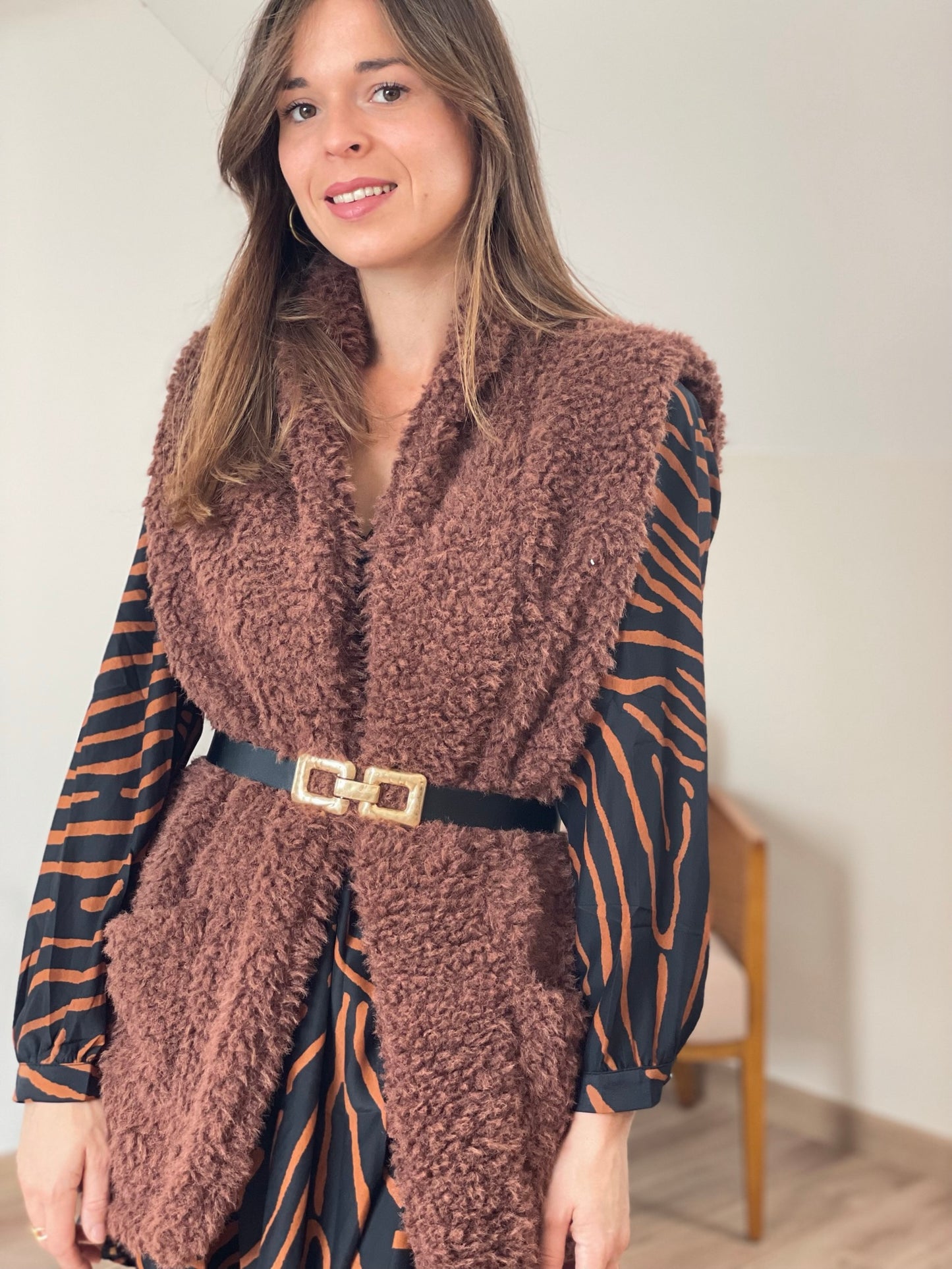 Gilet Léandro marron