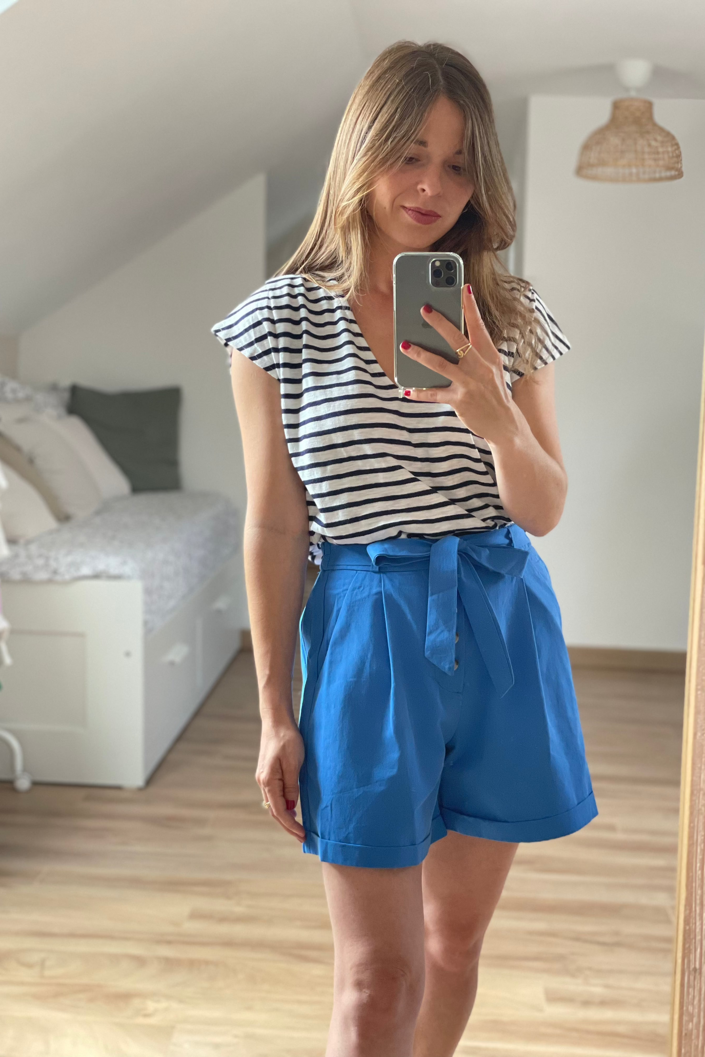 Short Simon bleu