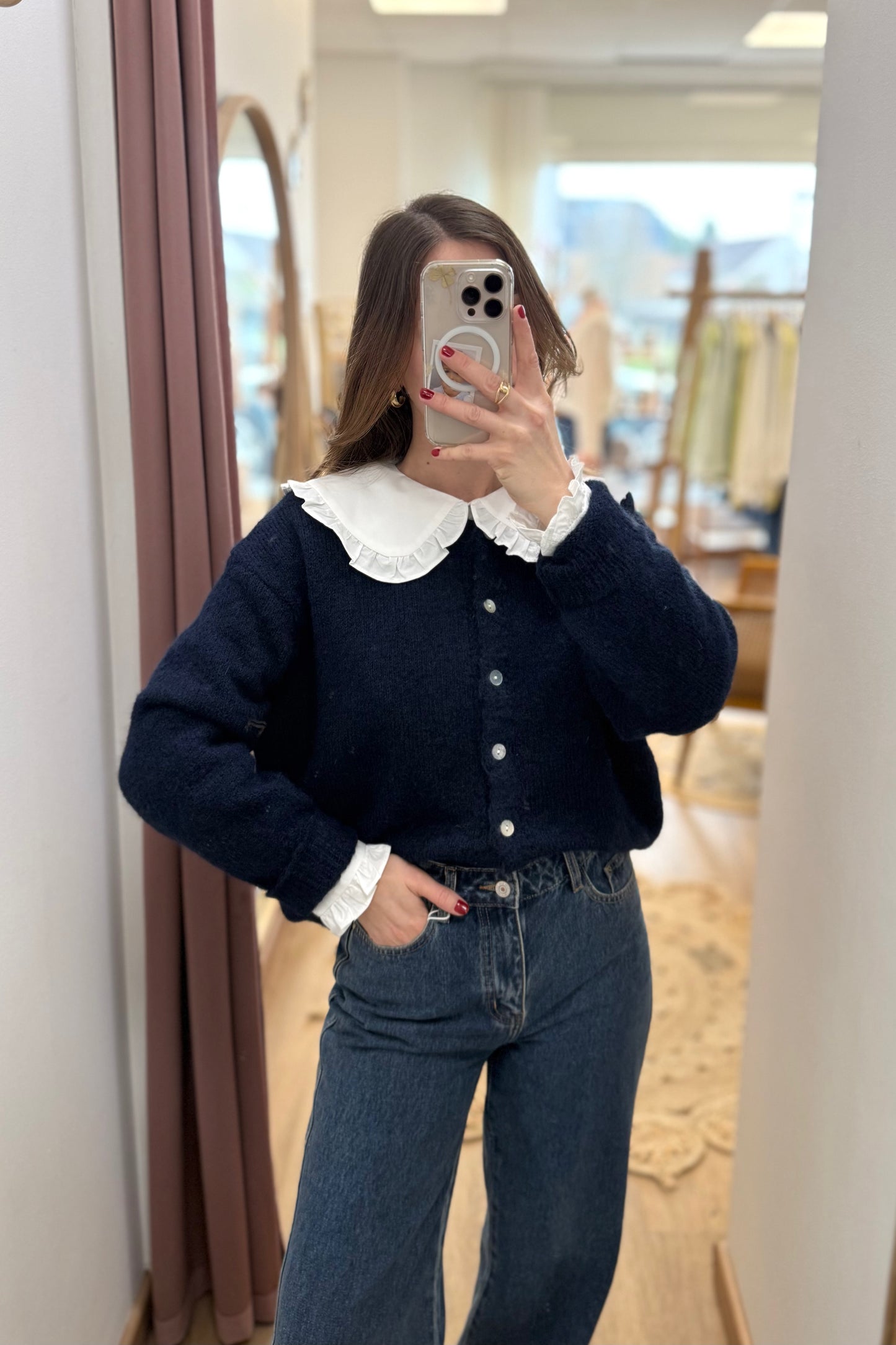 Gilet Léandre bleu marine