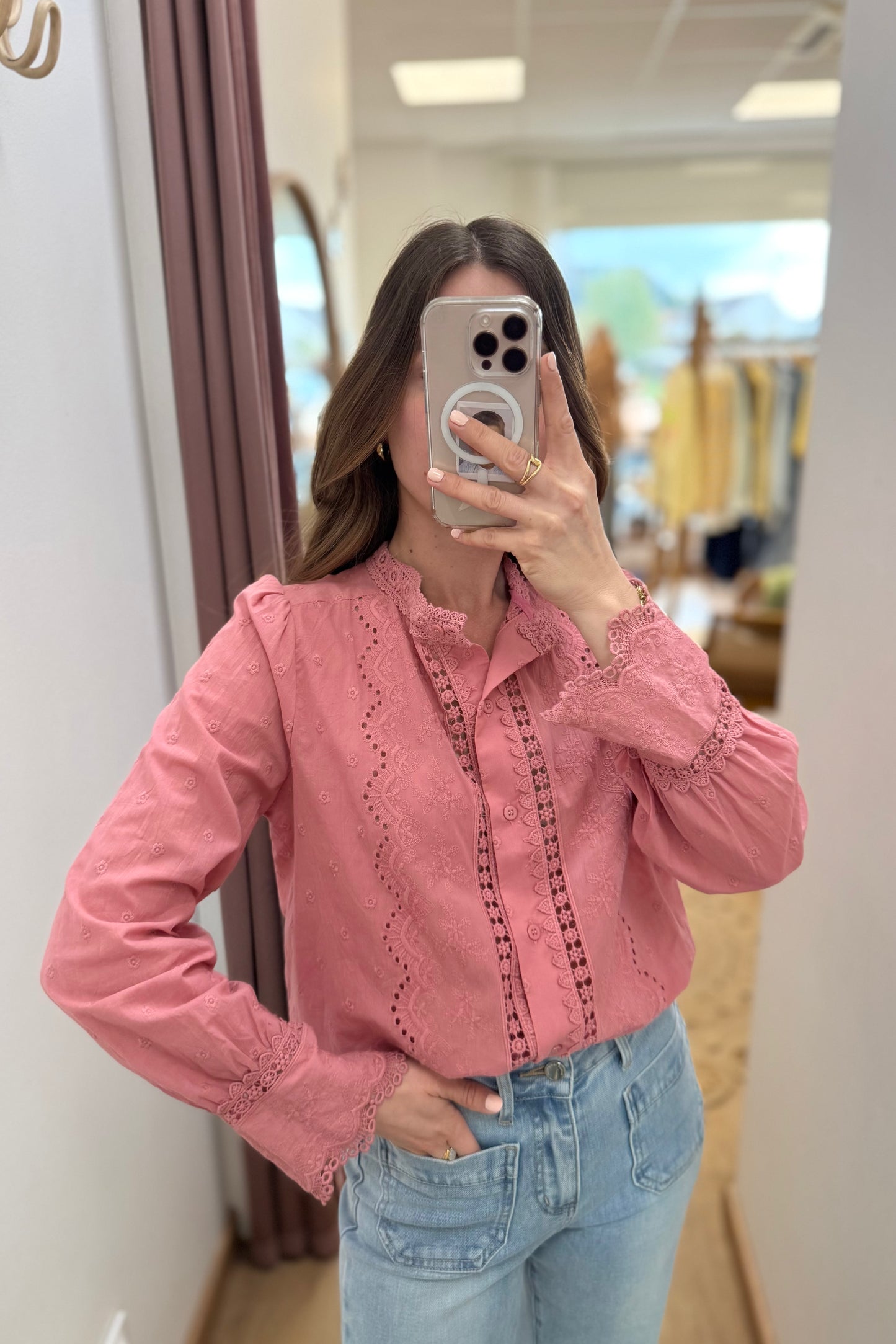 Blouse Lilie vieux rose