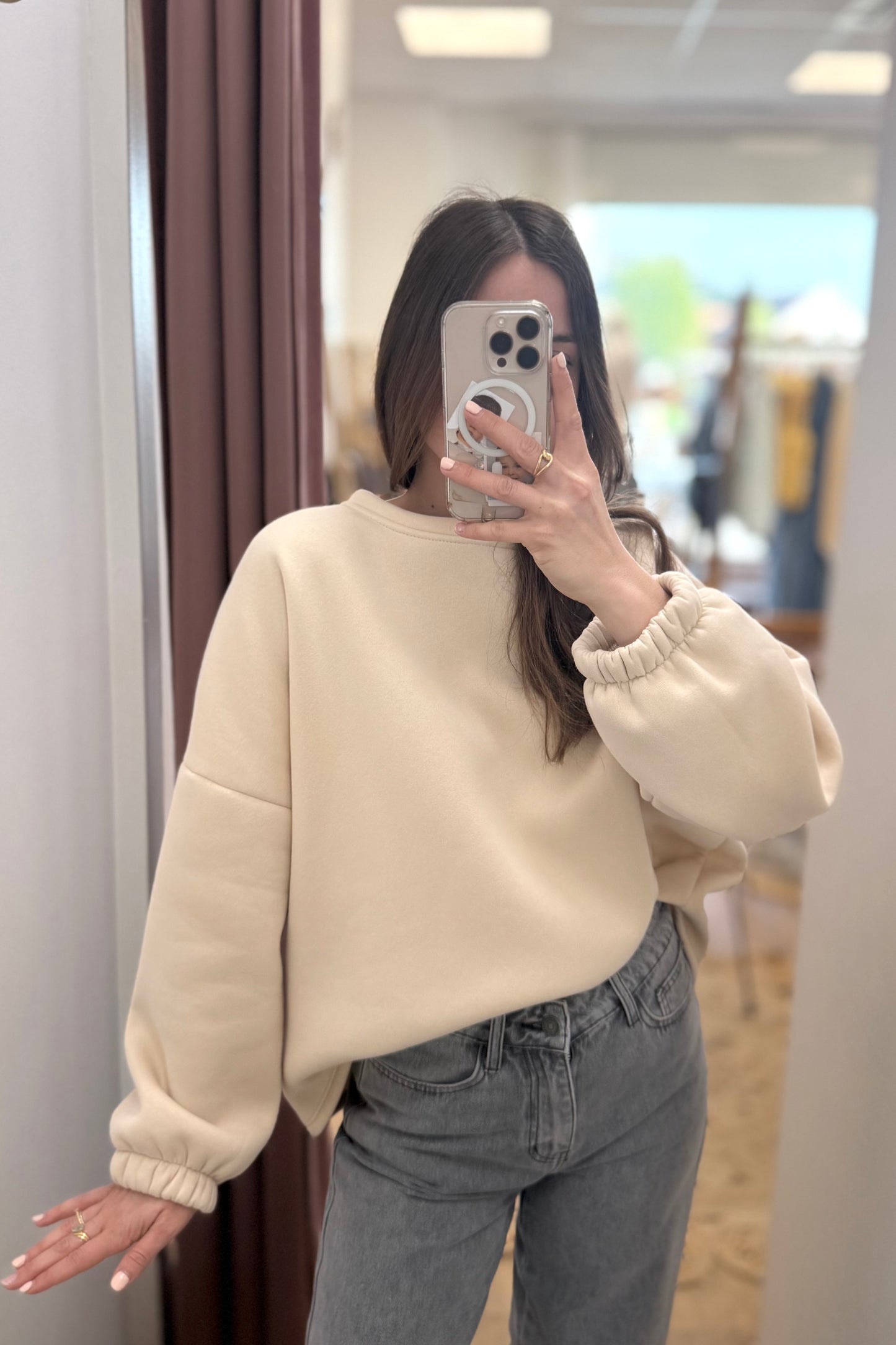 Pull Mommy beige/marron