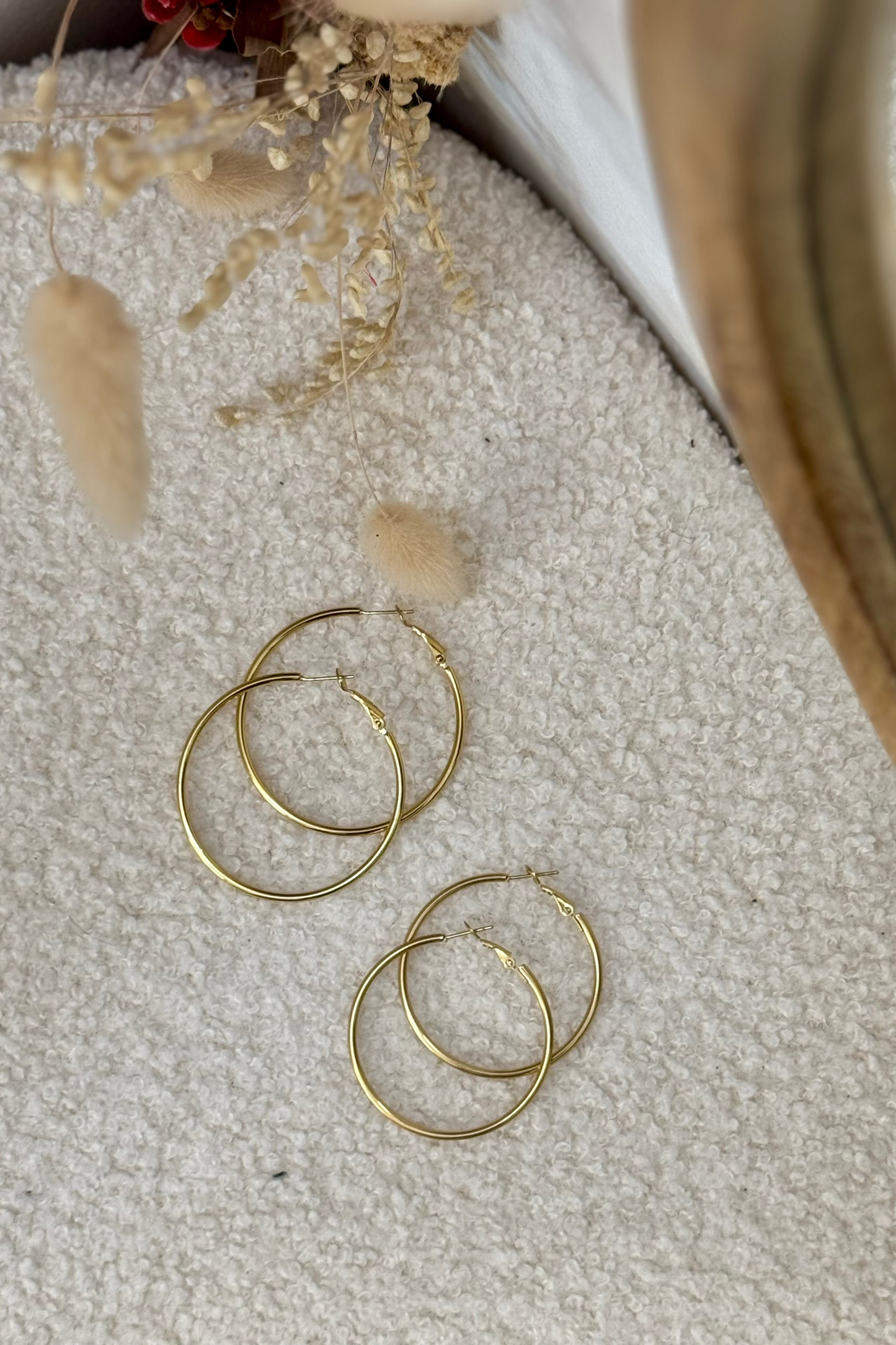 BO grandes créoles dorées