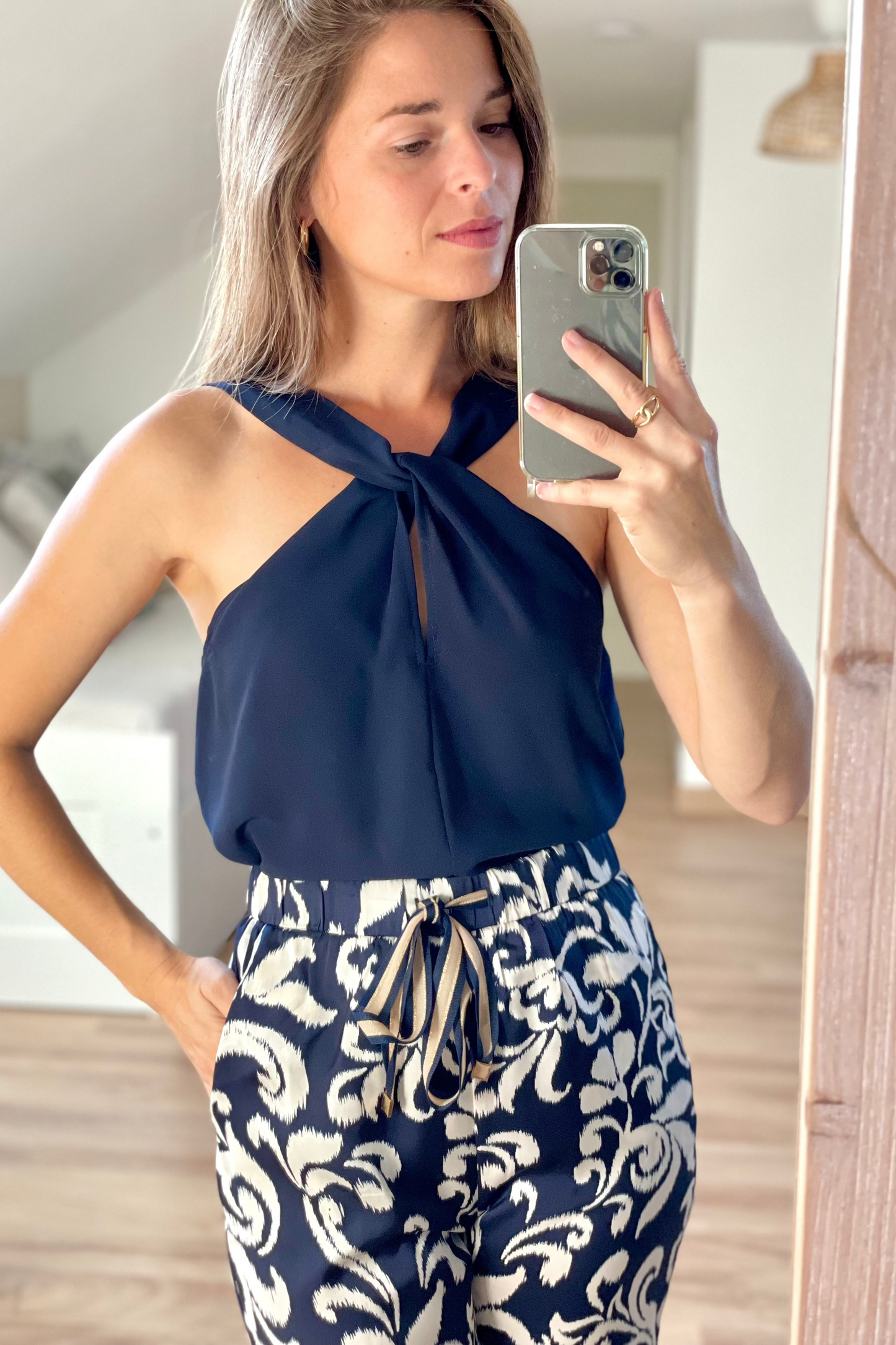 Top Maxime bleu marine
