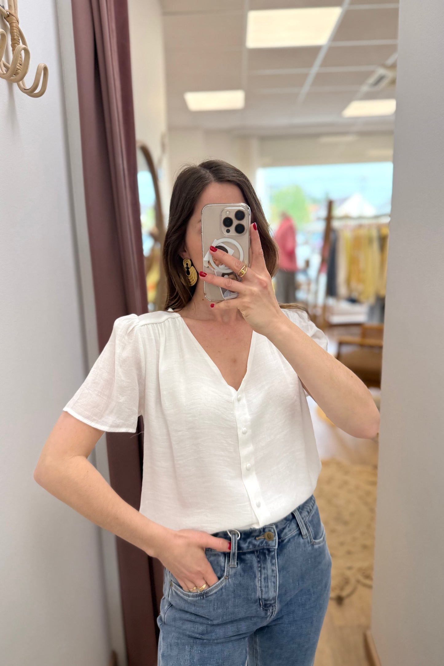 Top Manoa blanc