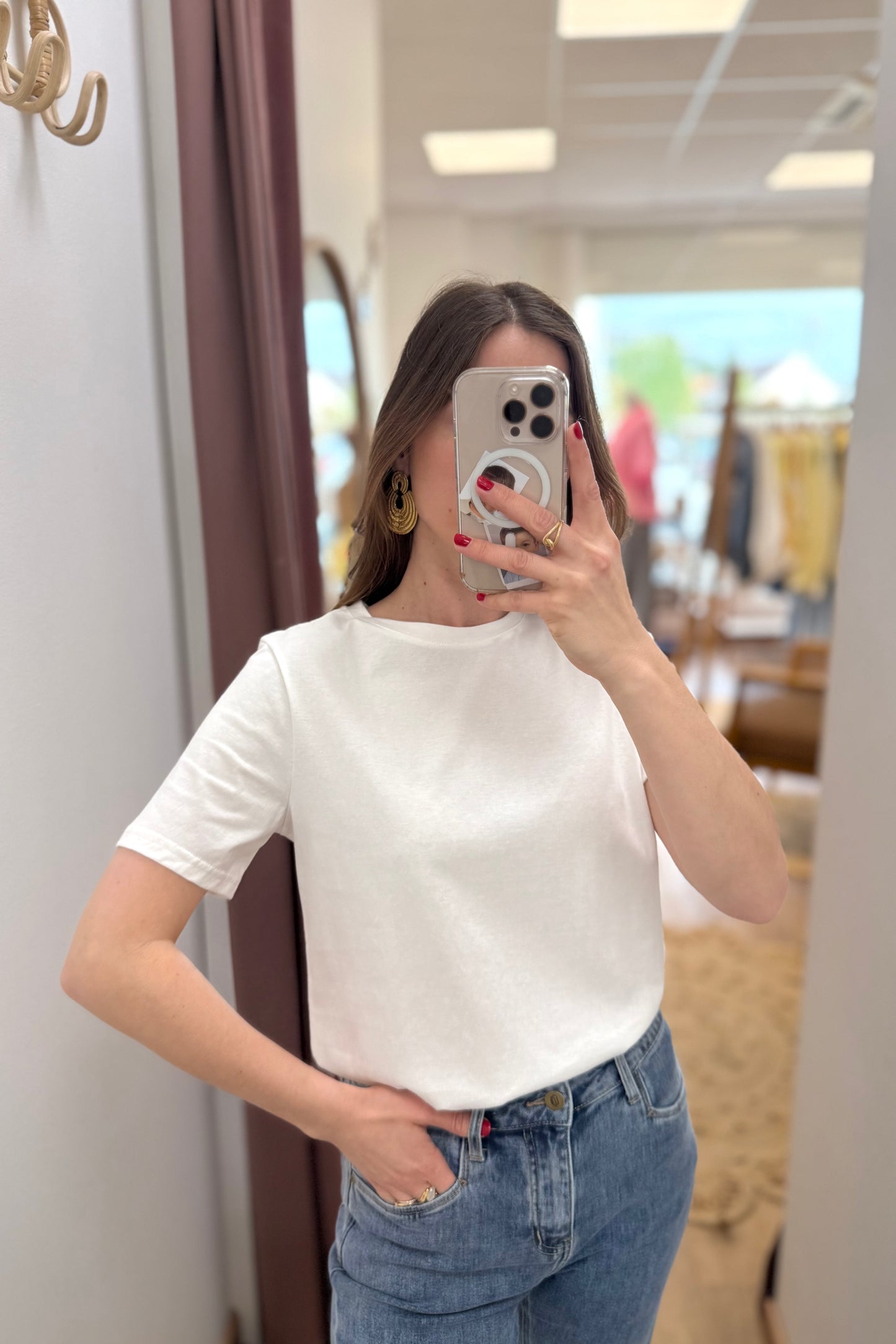 T-shirt Baptiste blanc