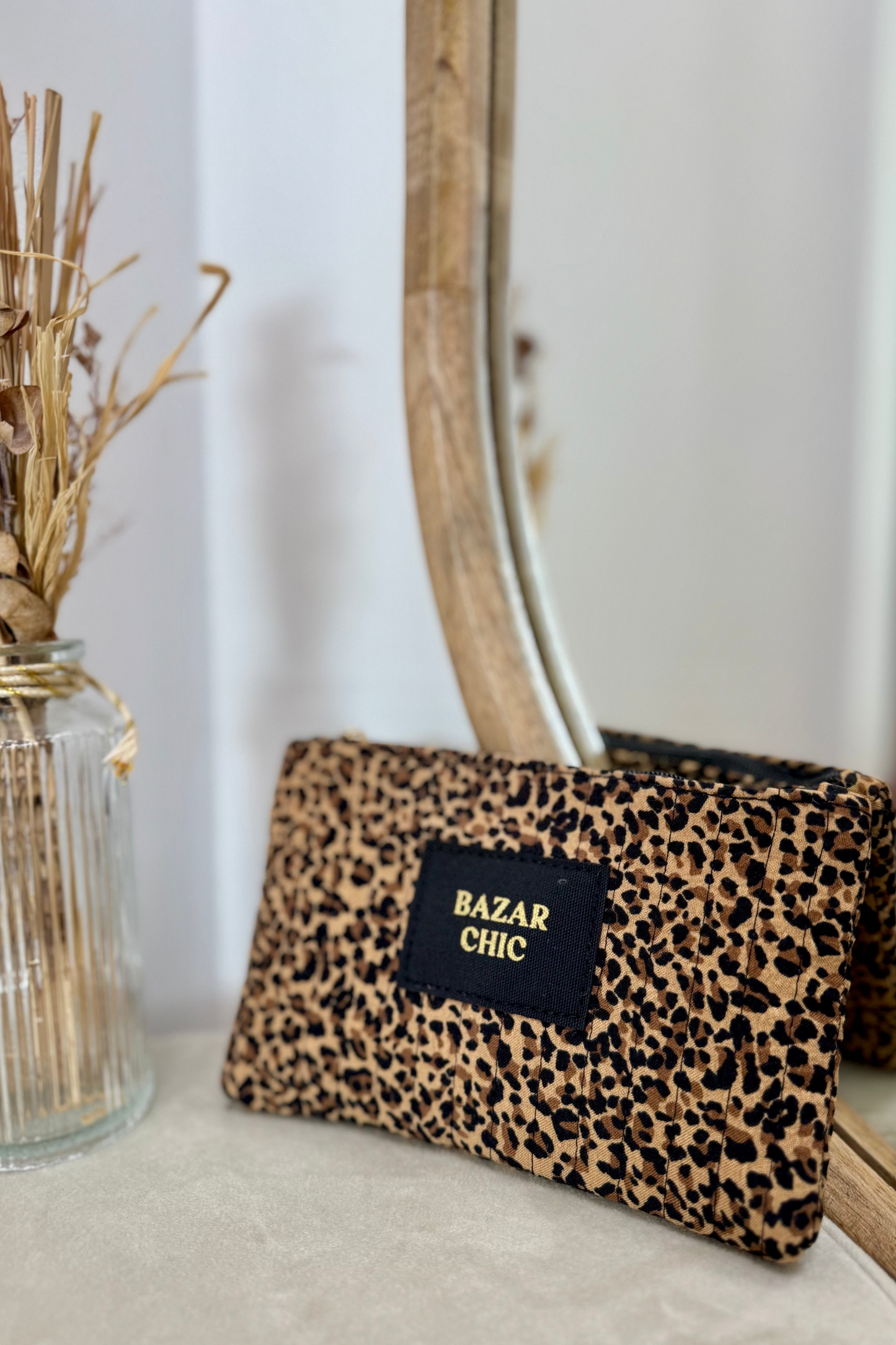 Pochette "Bazar Chic" léopard