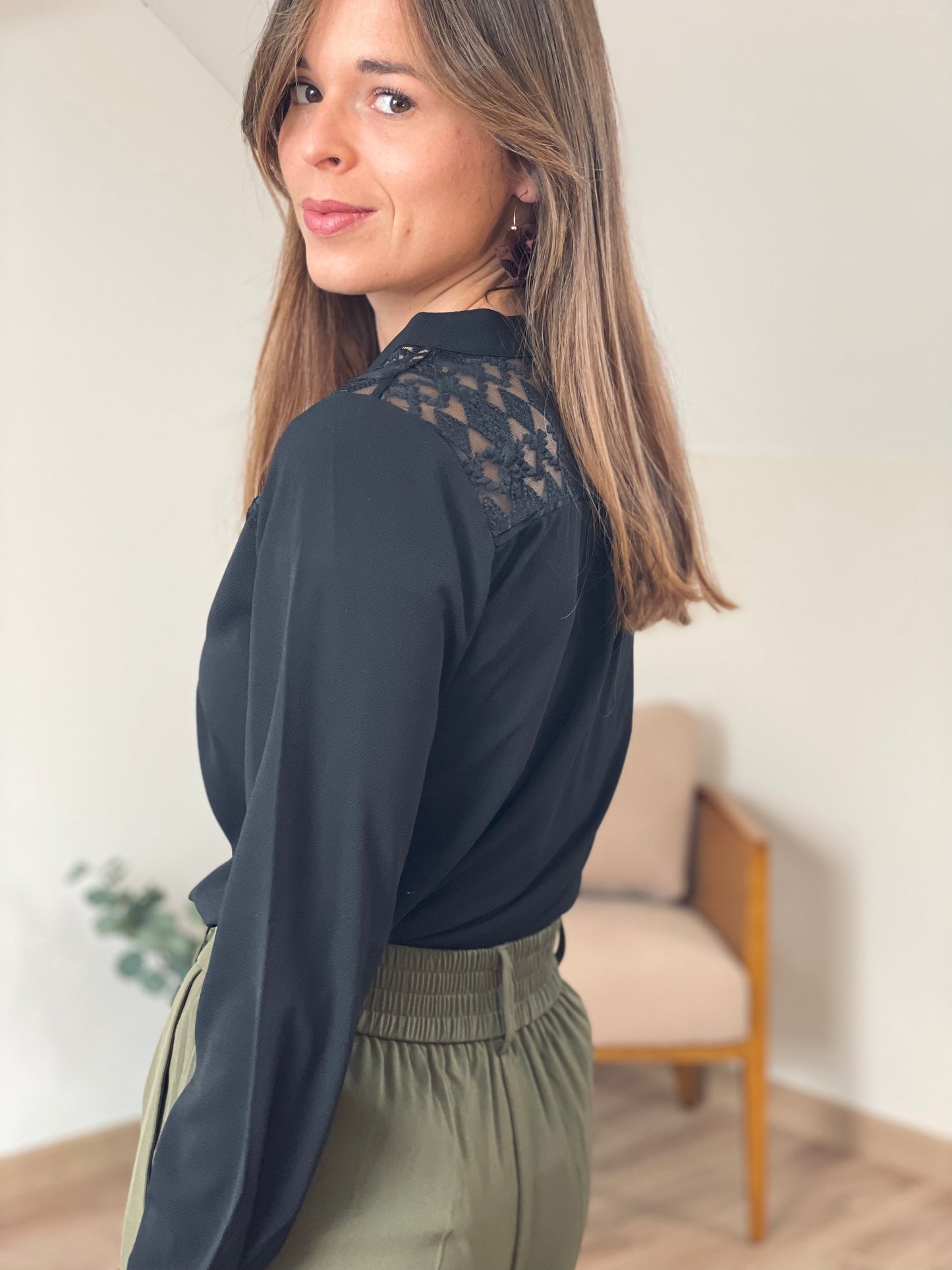Blouse Calista noire
