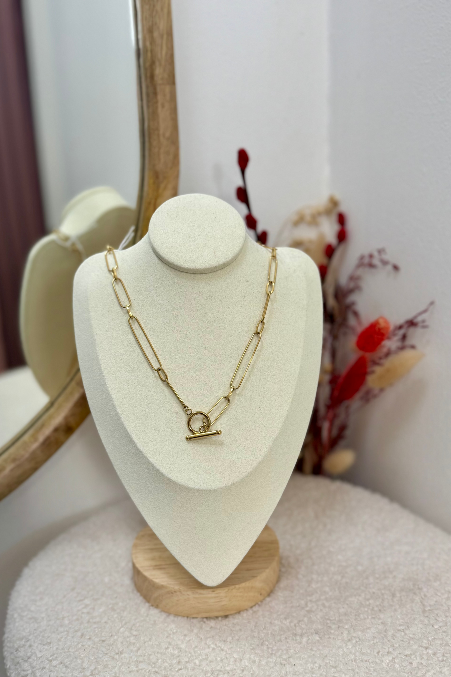 Collier chaine charm's doré