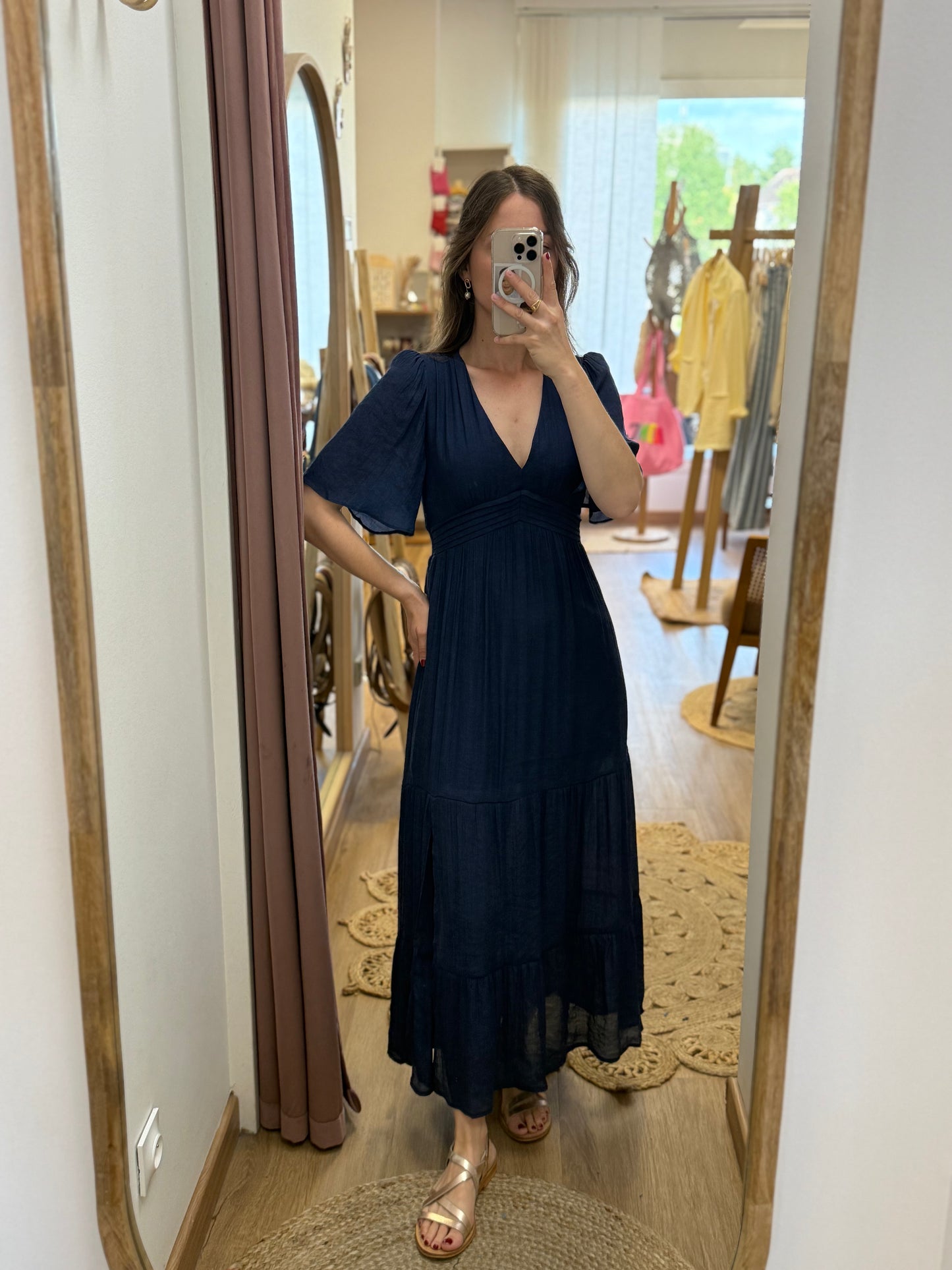 Robe Aurora bleu marine