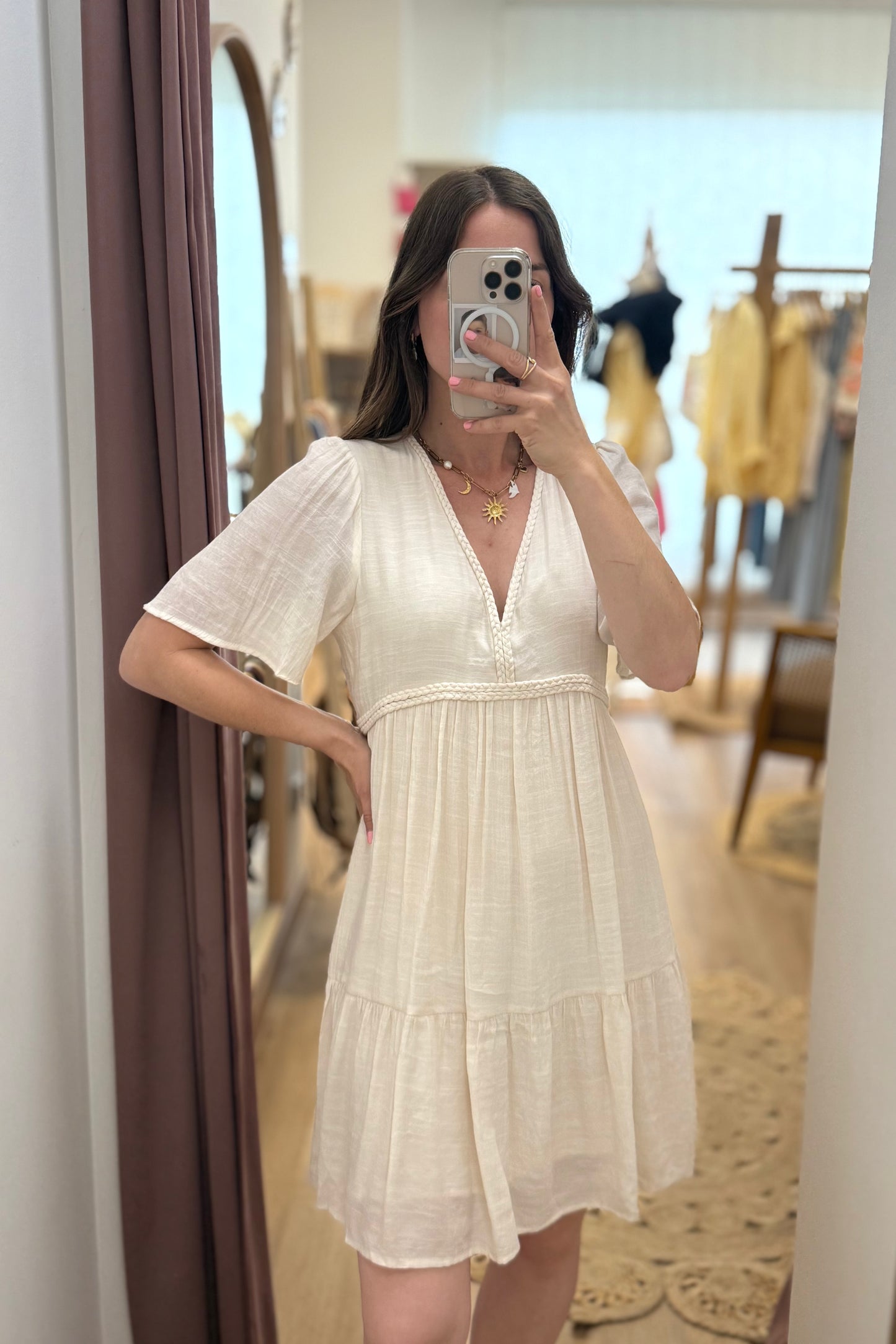 Robe Coralie ivoire