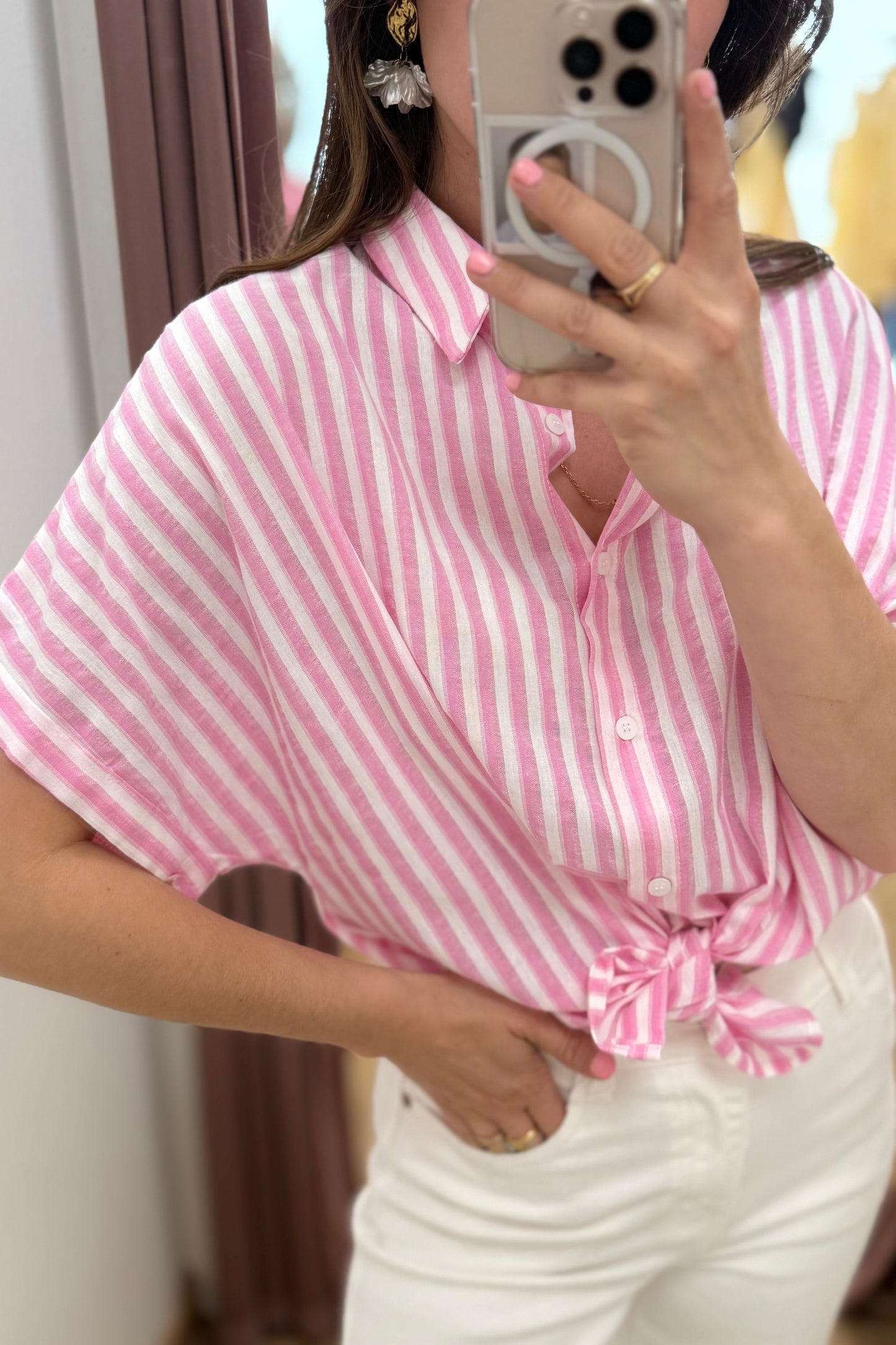 Chemise Isabel rose