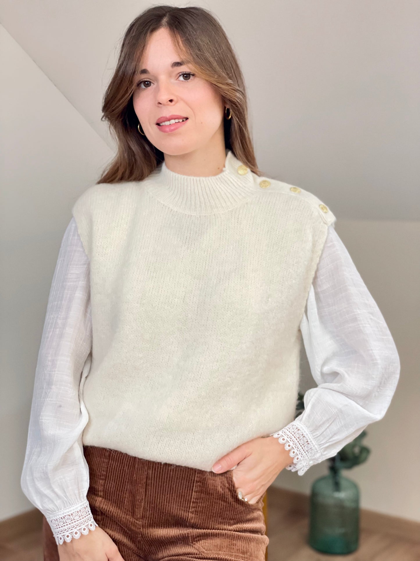 Pull Adam écru