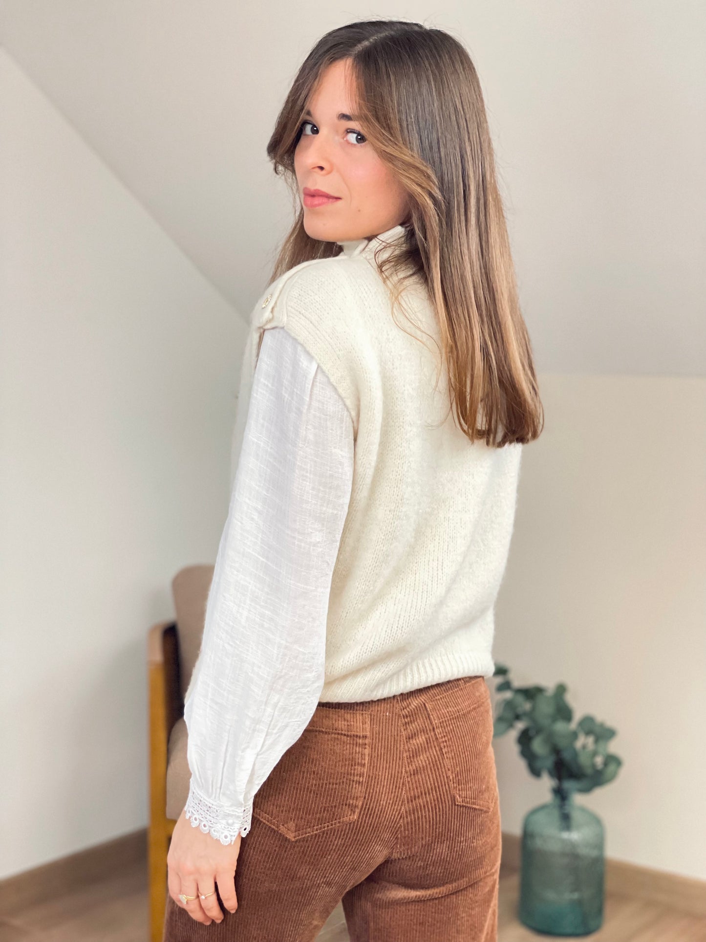 Pull Adam écru