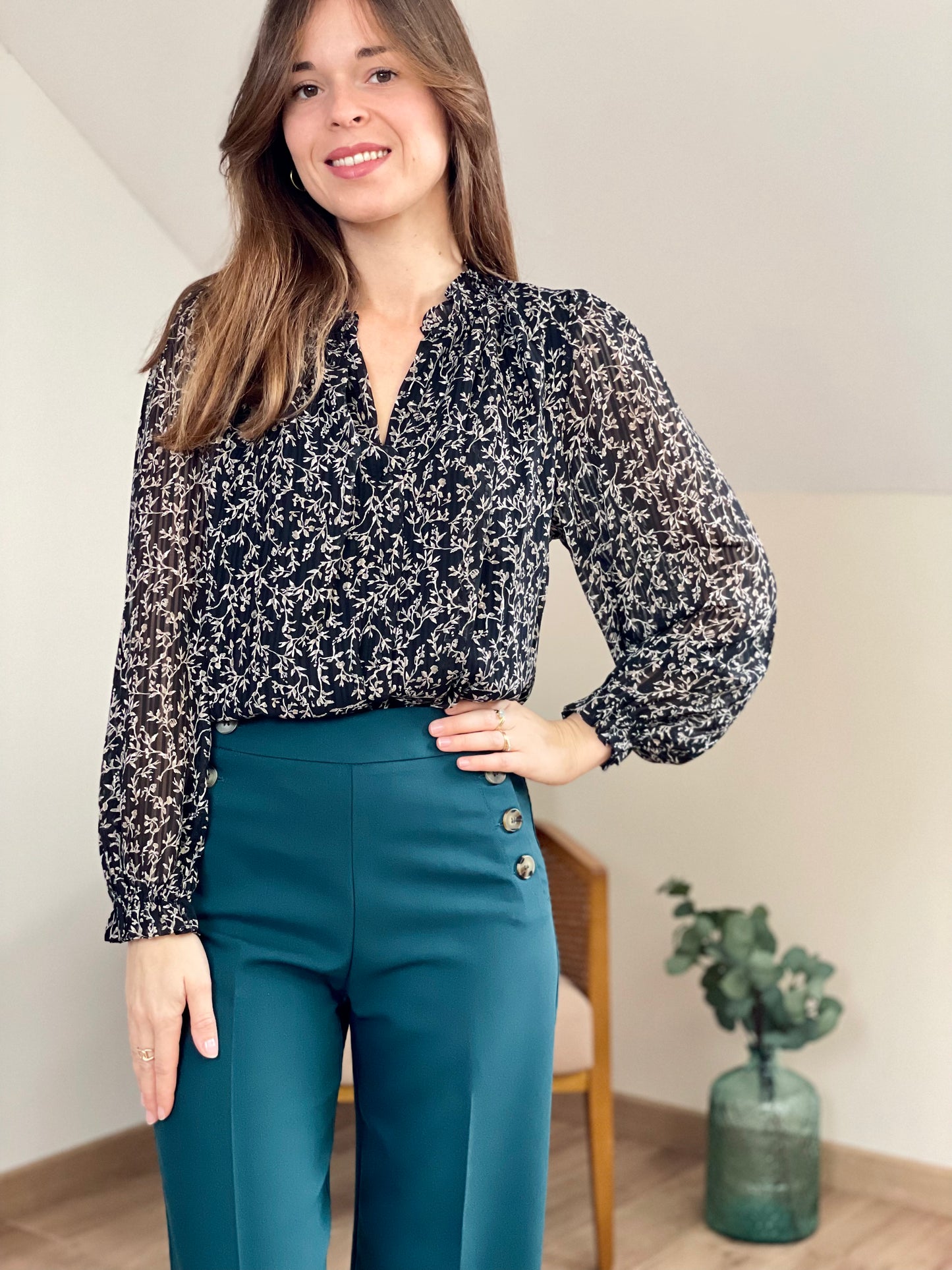 Pantalon Owen vert émeraude