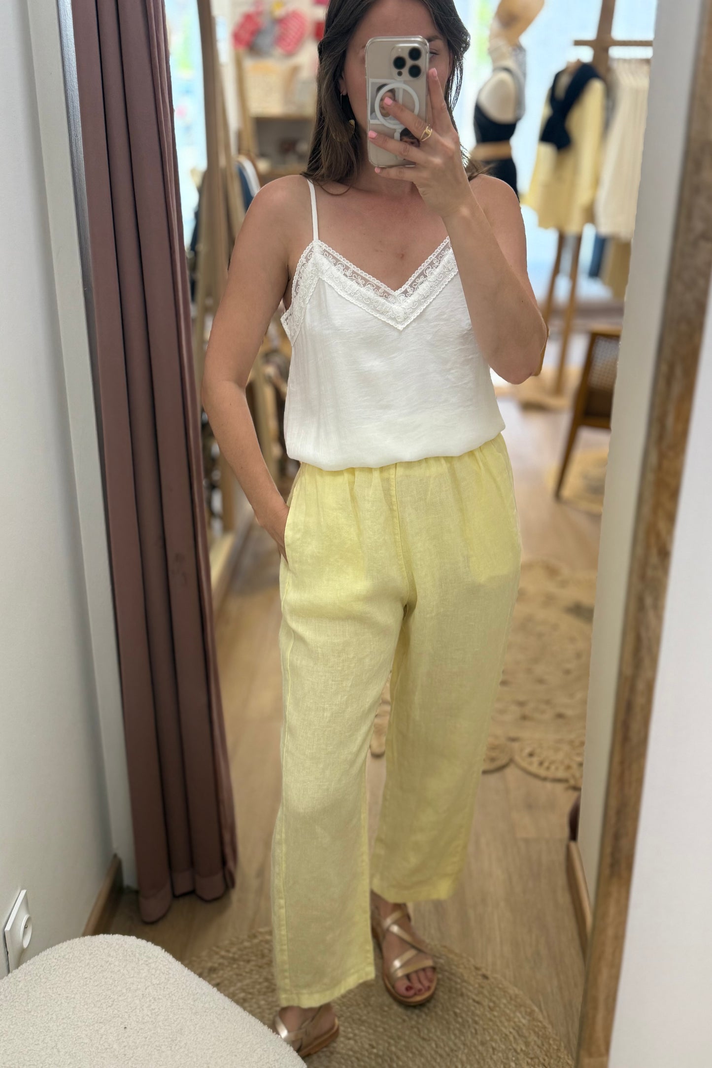 Pantalon Rémy jaune