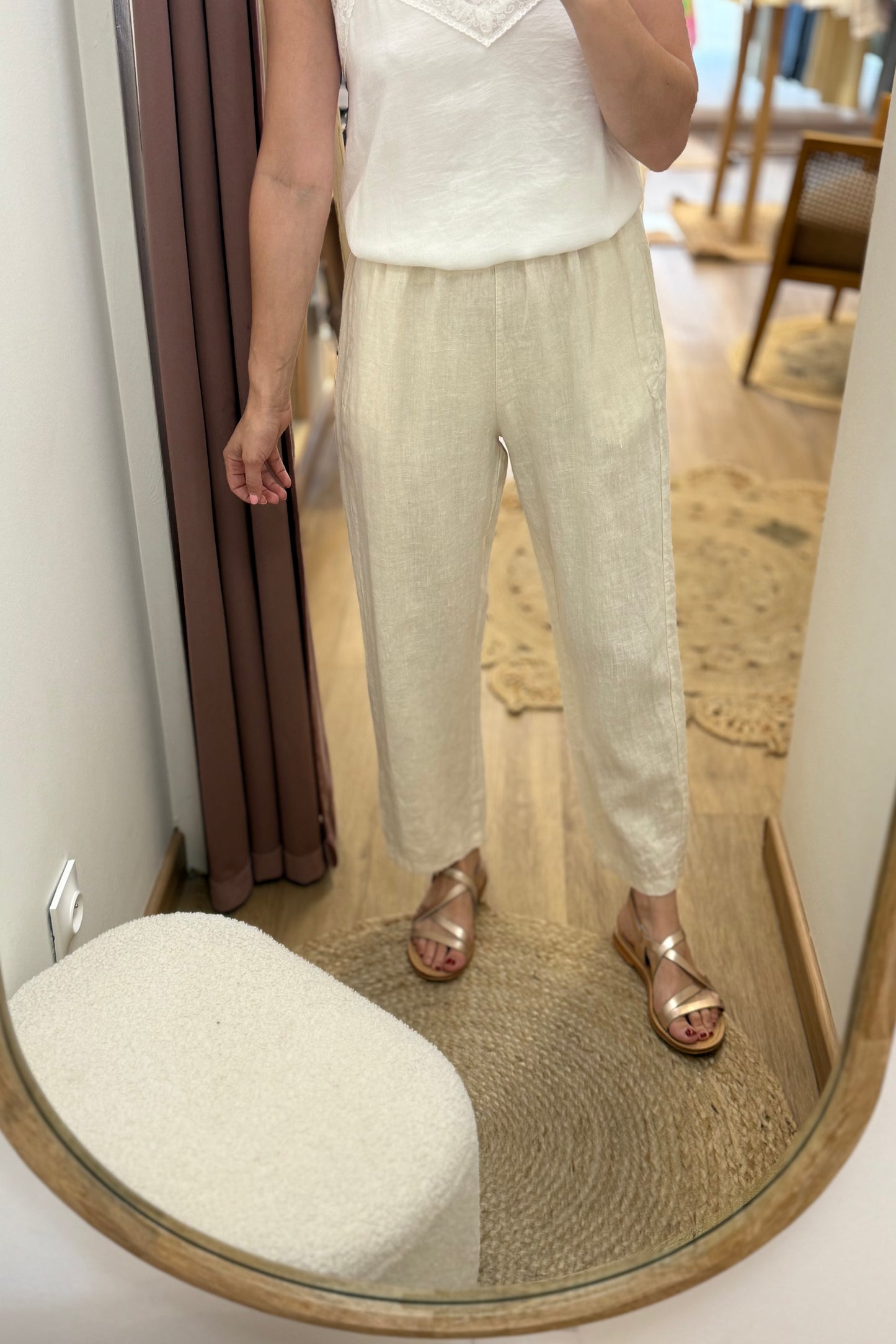 Pantalon Rémy ivoire