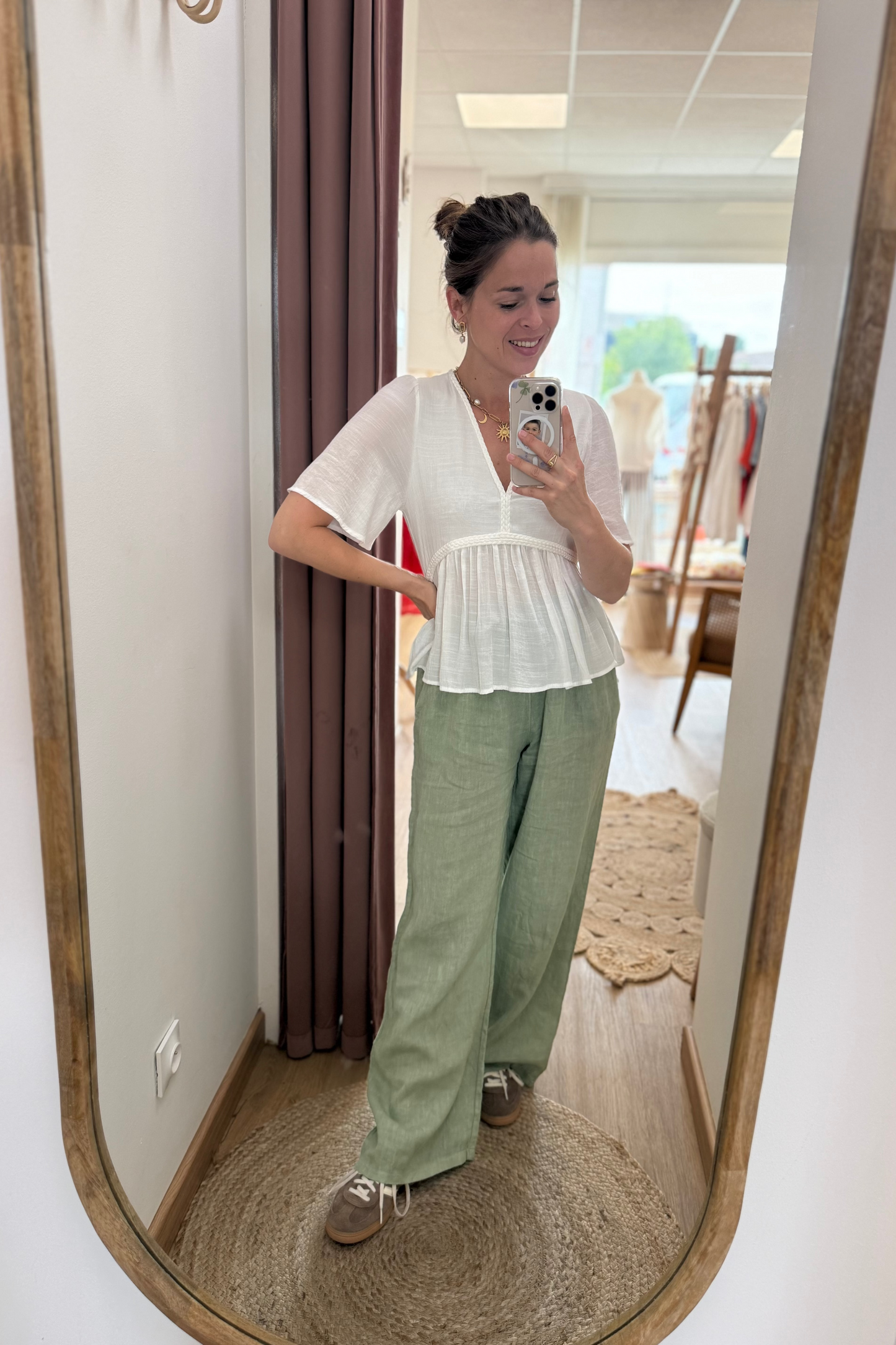 Pantalon Gustave vert