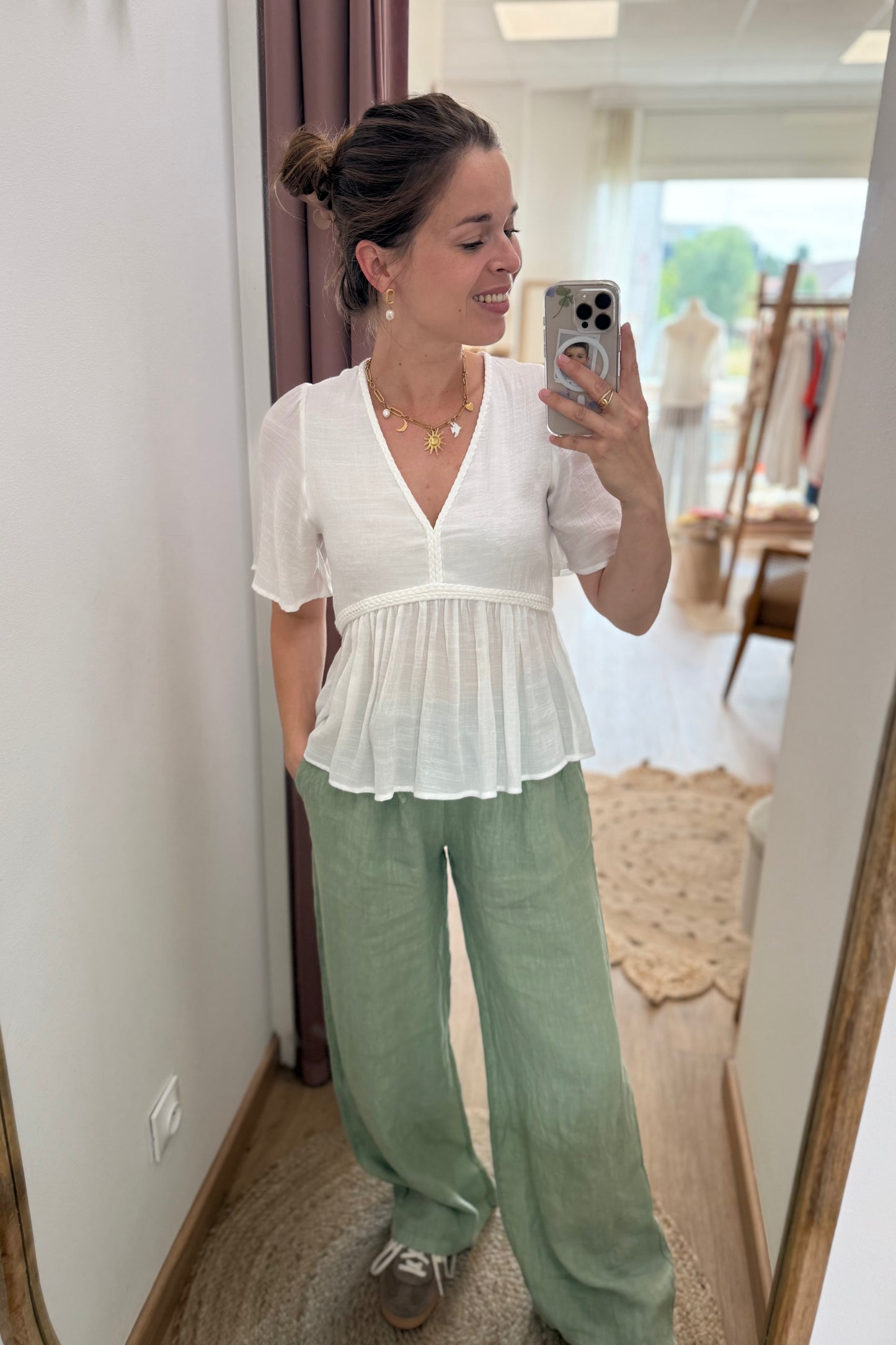 Pantalon Gustave vert