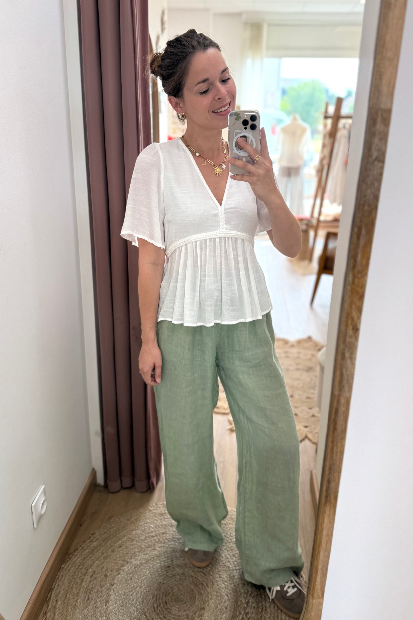 Pantalon Gustave vert