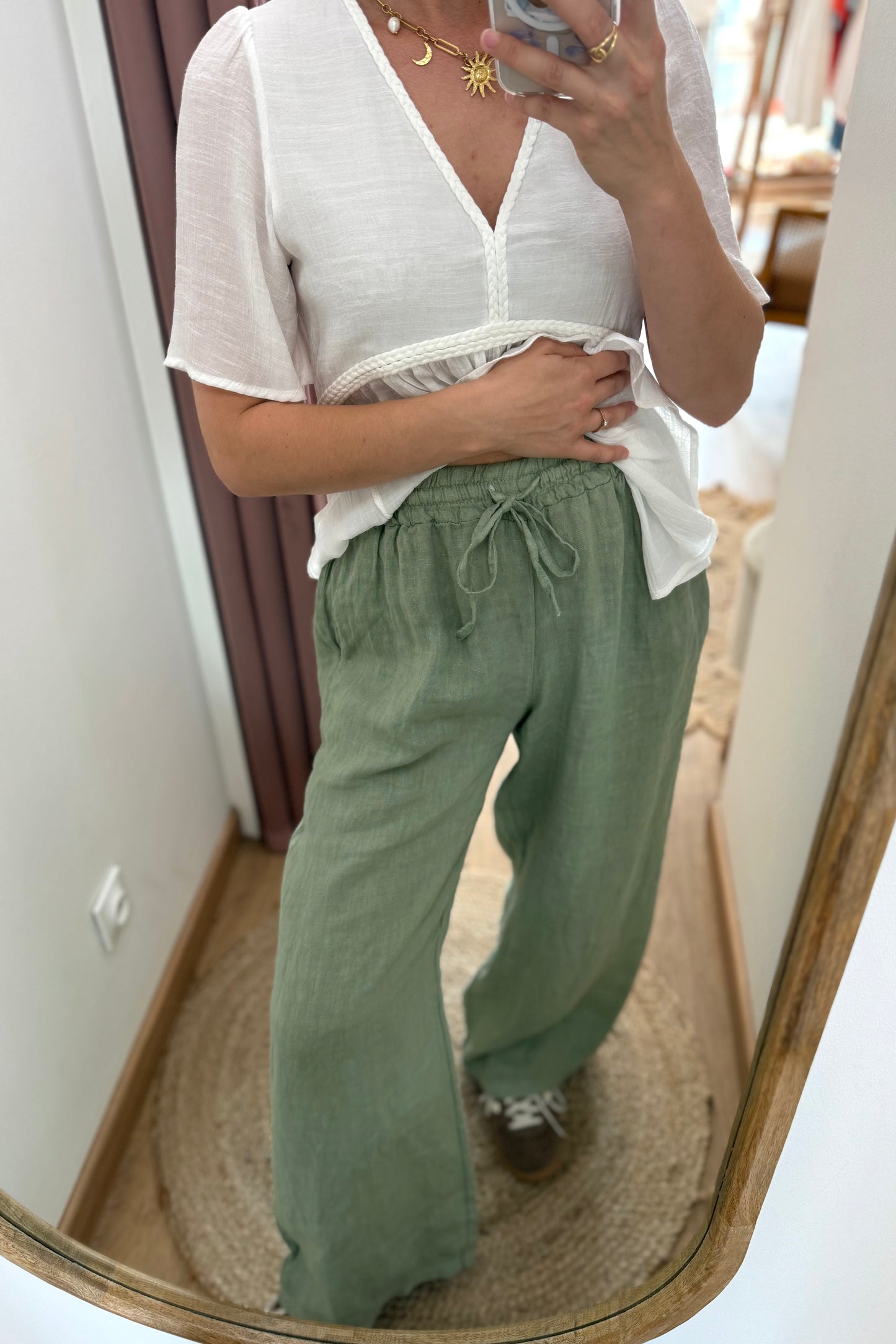Pantalon Gustave vert