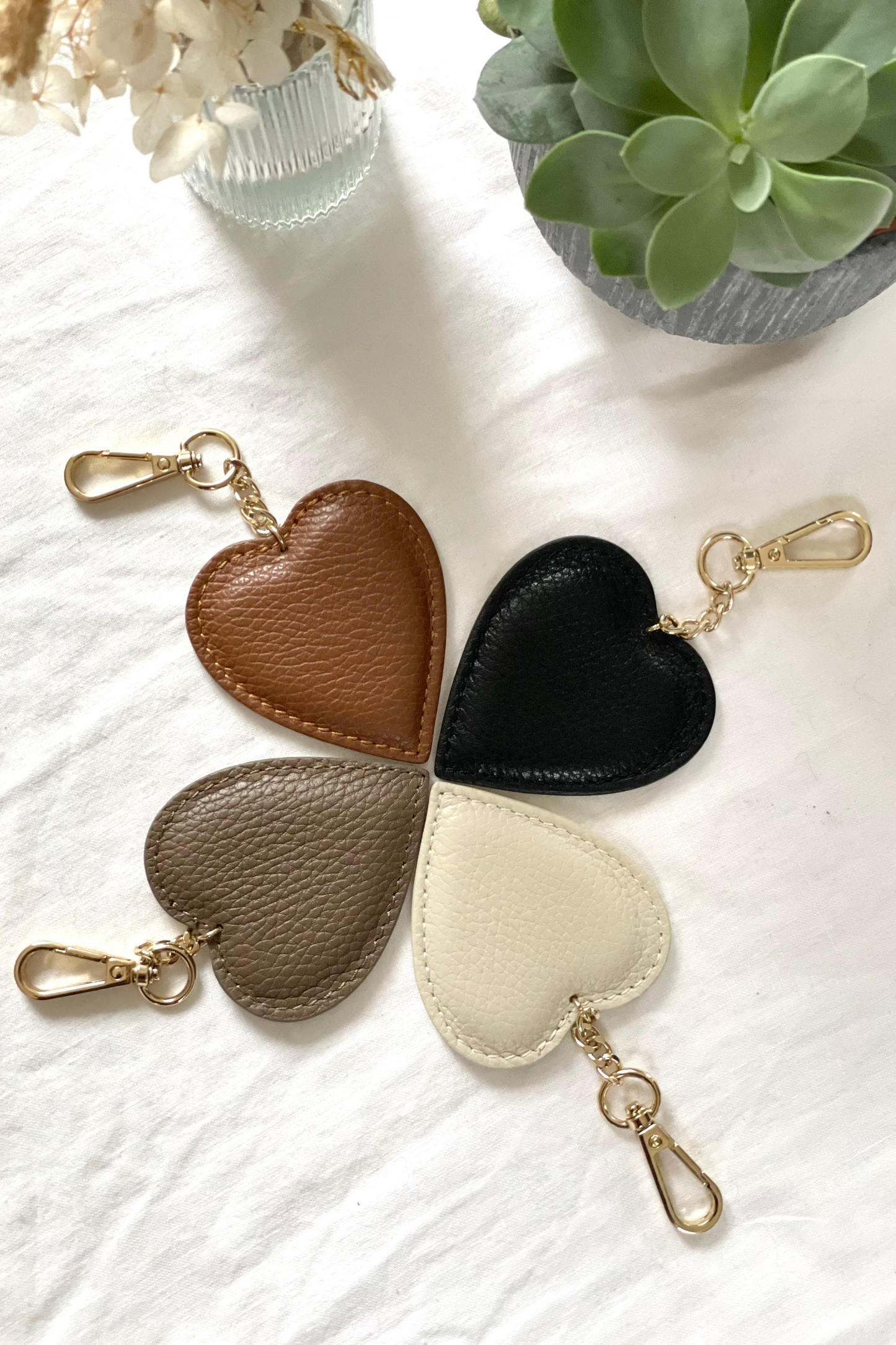 Porte-clés Coeur camel