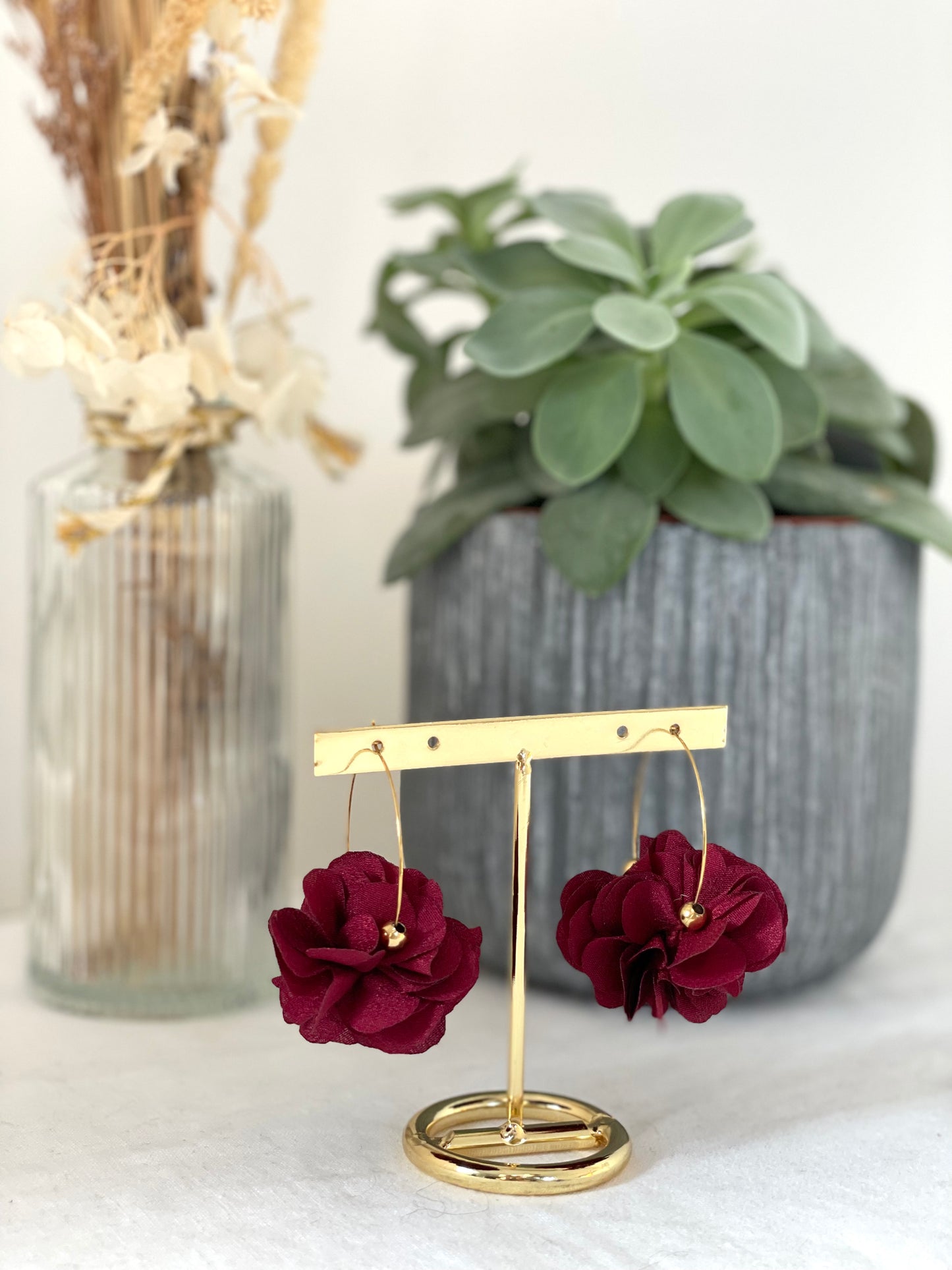 Boucles d'oreilles Rosa violette