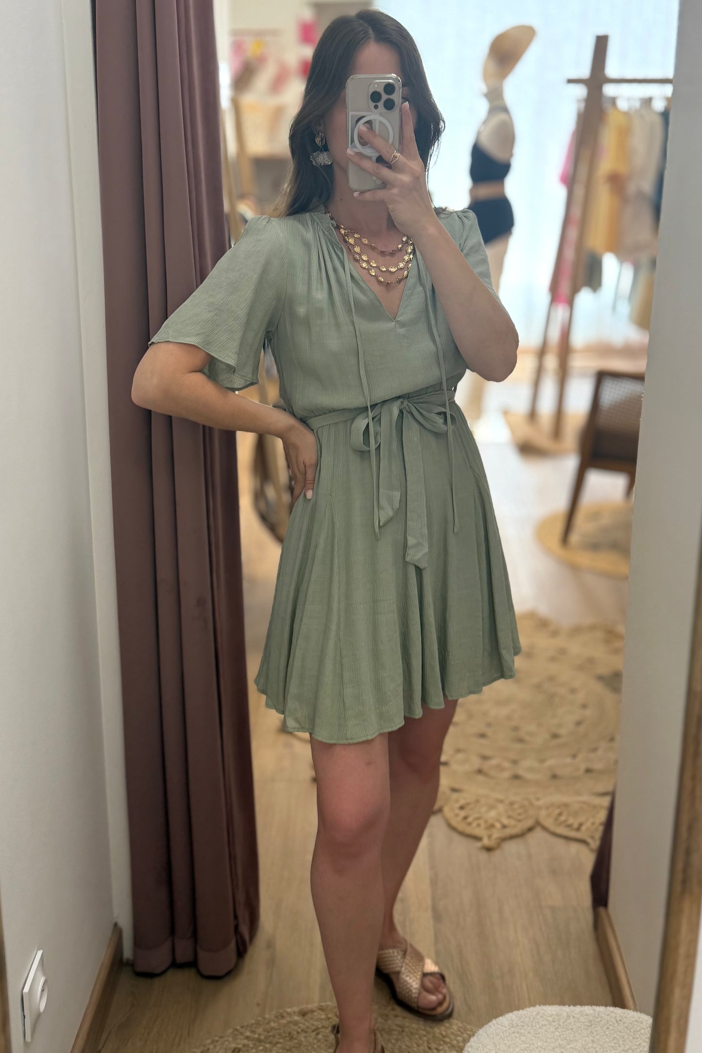 Robe Carole vert