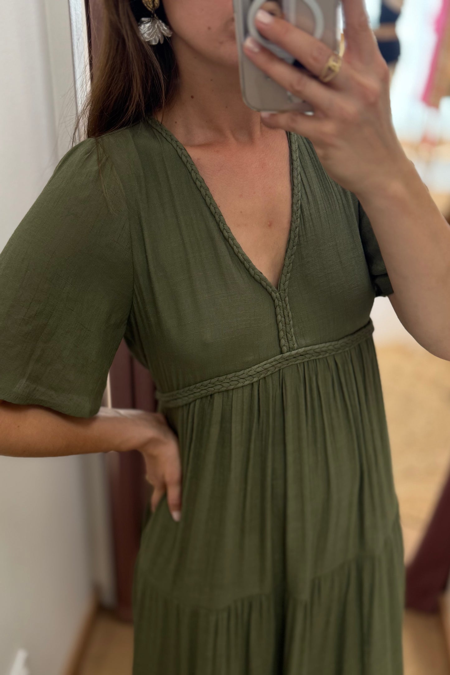 Robe Anna kaki