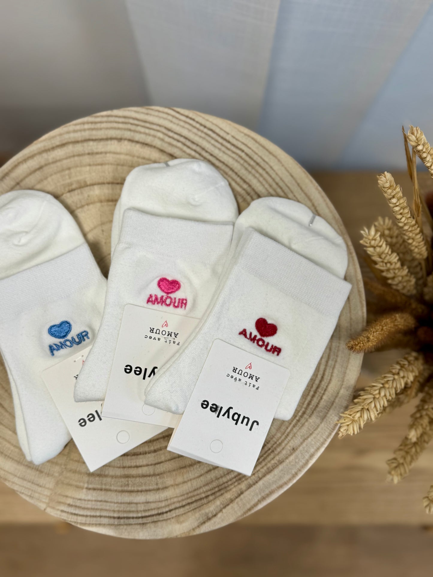 Chaussettes AMOUR bleu
