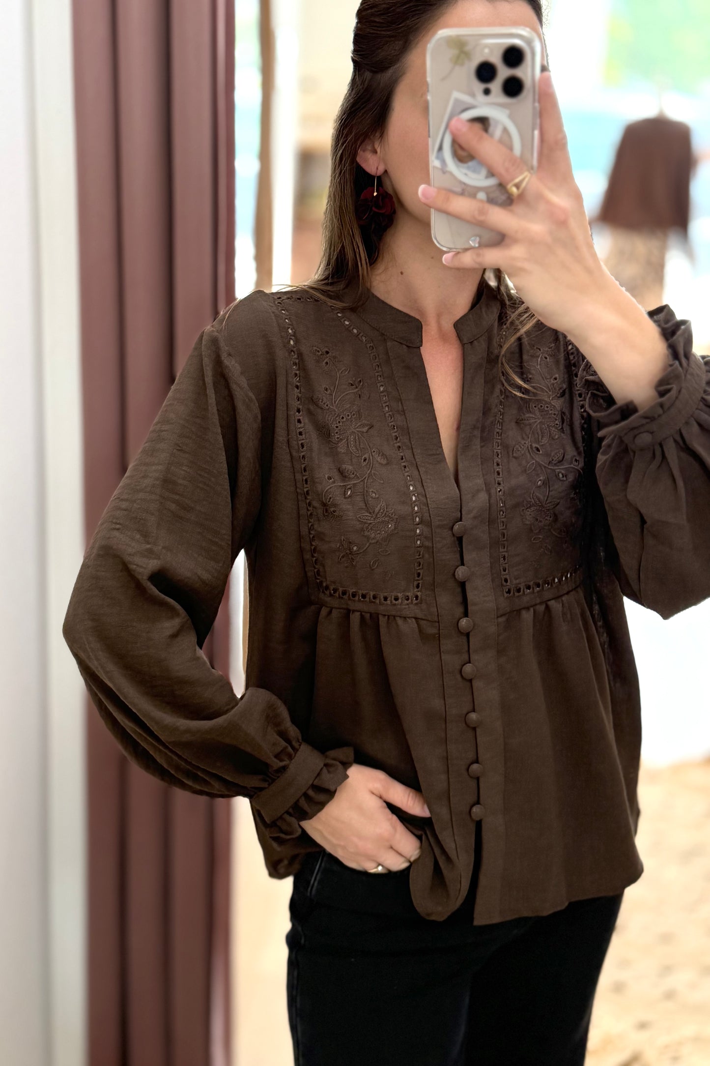 Blouse Maximilia choco