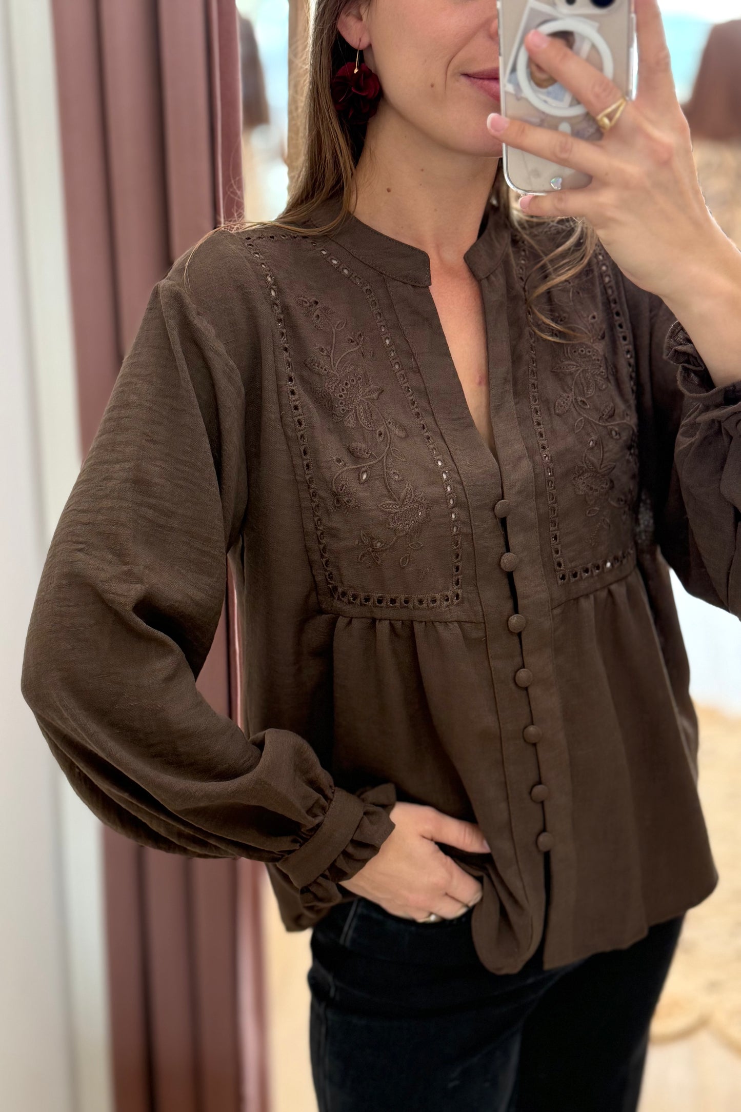 Blouse Maximilia choco