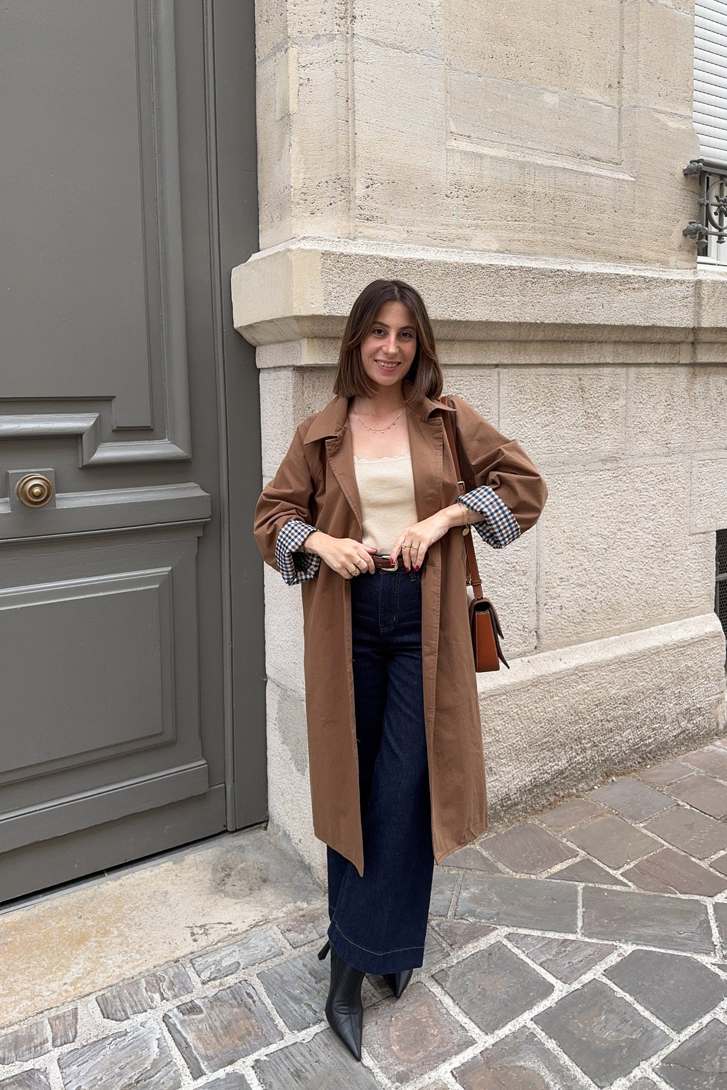 Trench long Hector choco - PRECOMMANDE