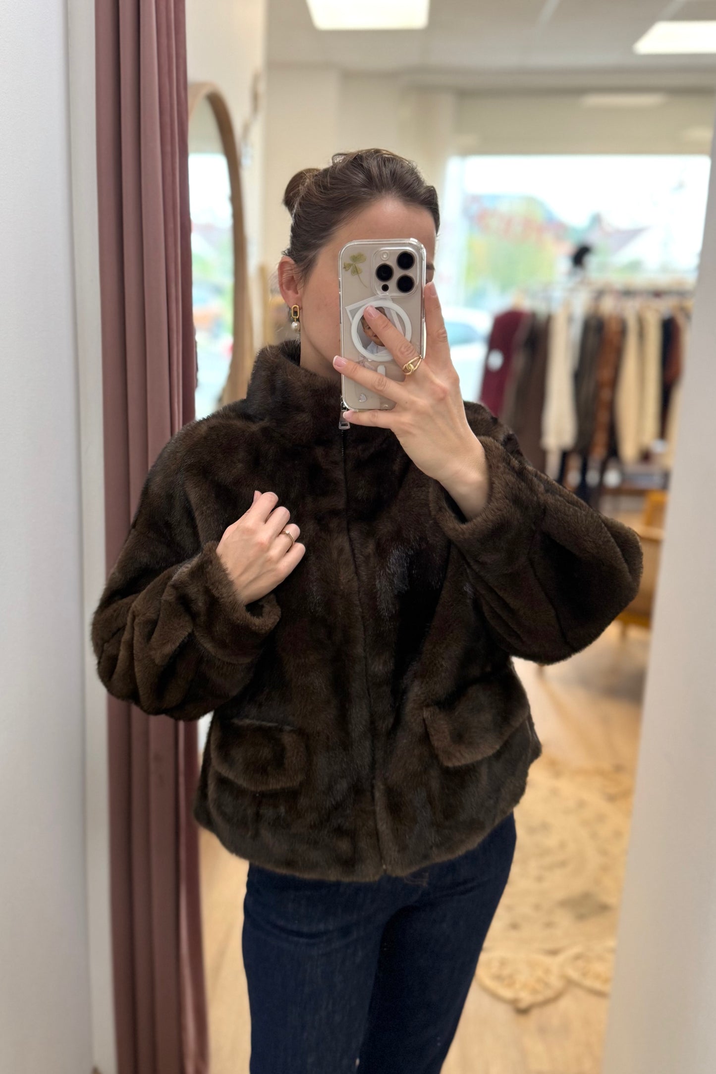 Veste en fausse fourrure
