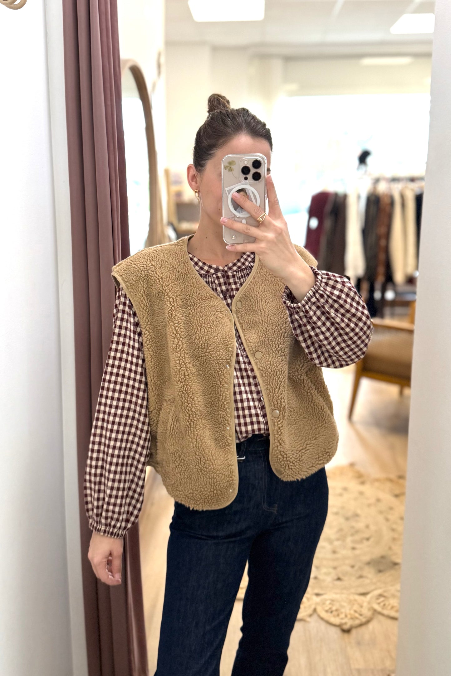 Gilet Sacha camel