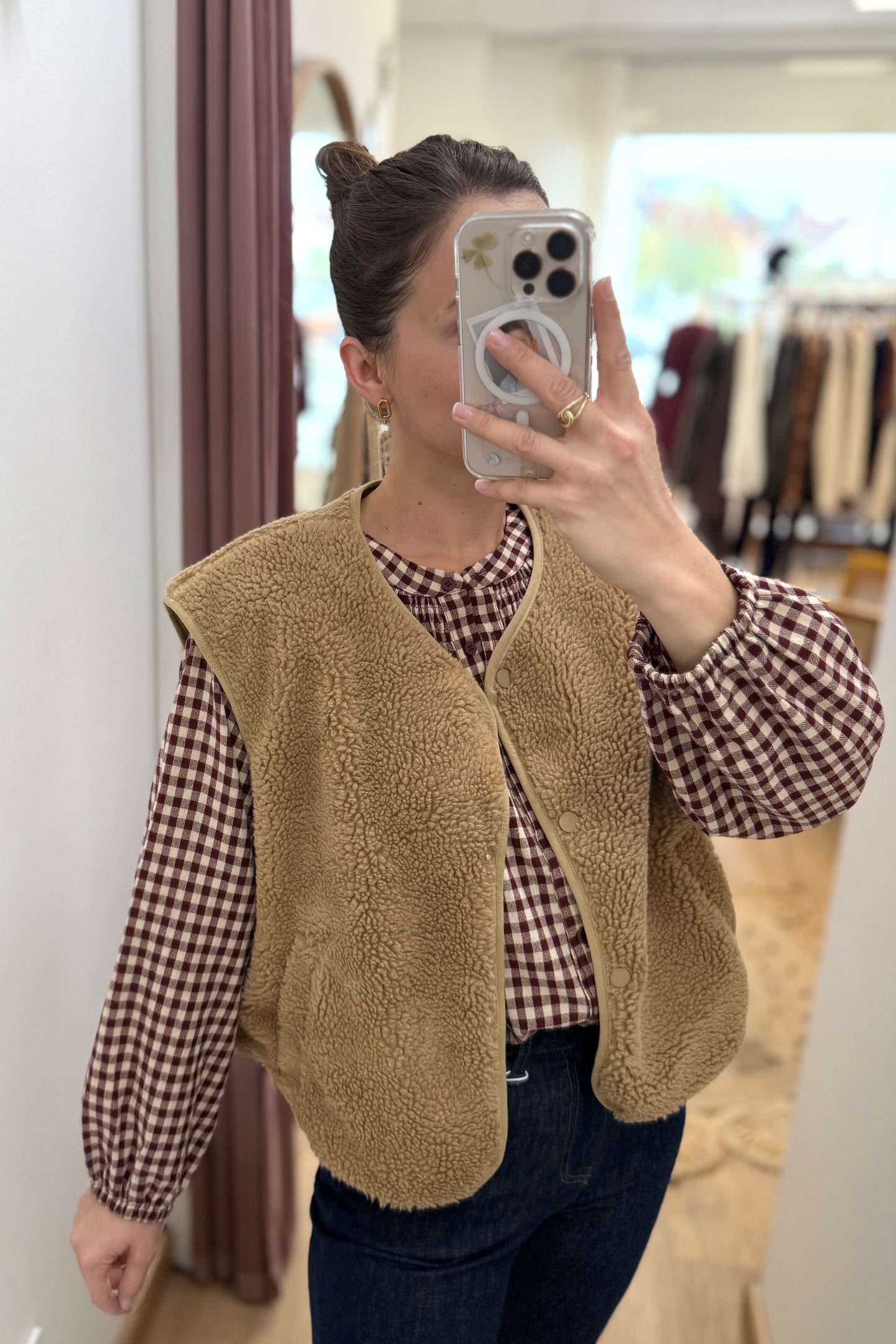 Gilet Sacha camel