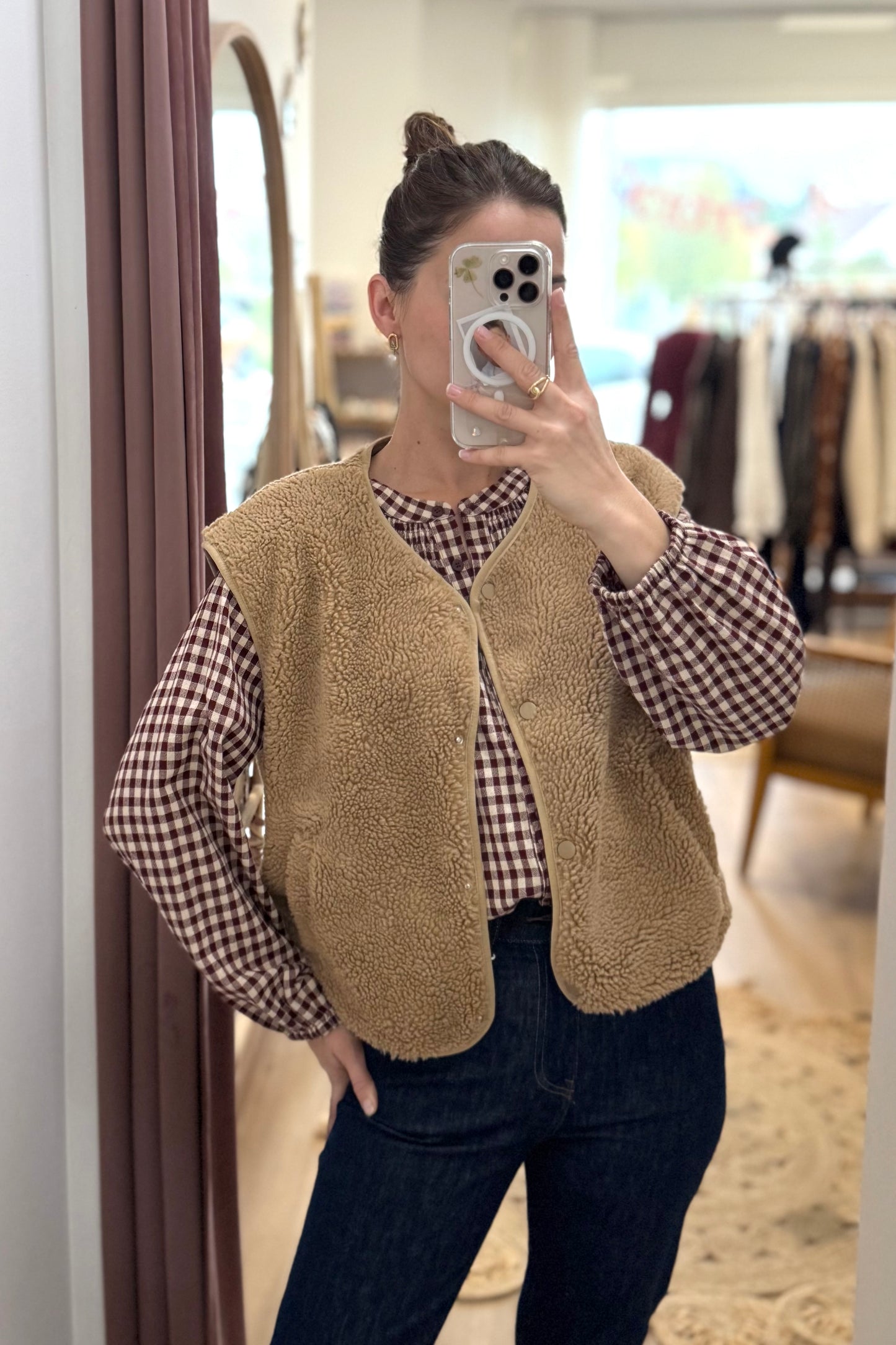Gilet Sacha camel