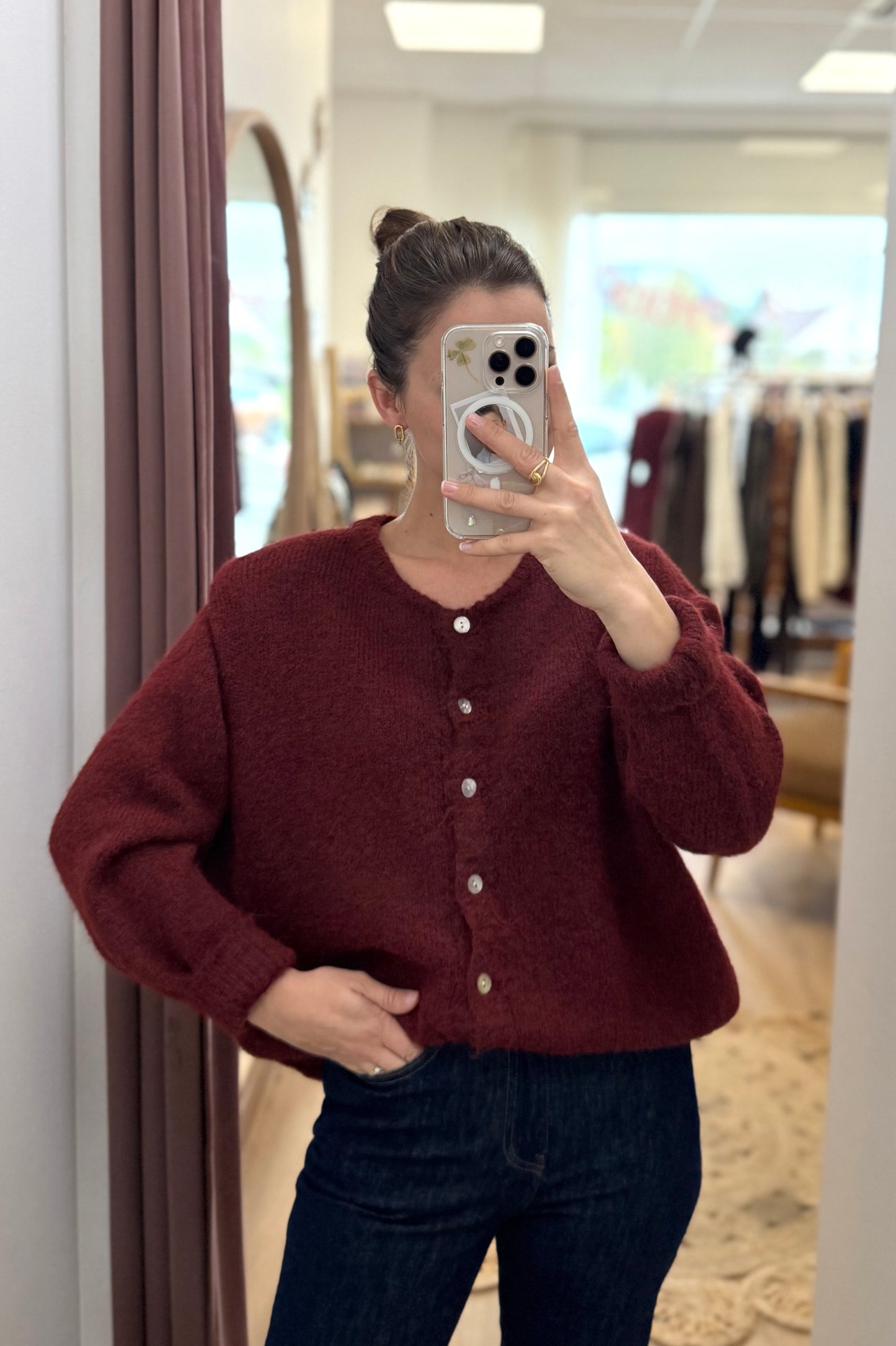 Gilet Léandre rouge foncé