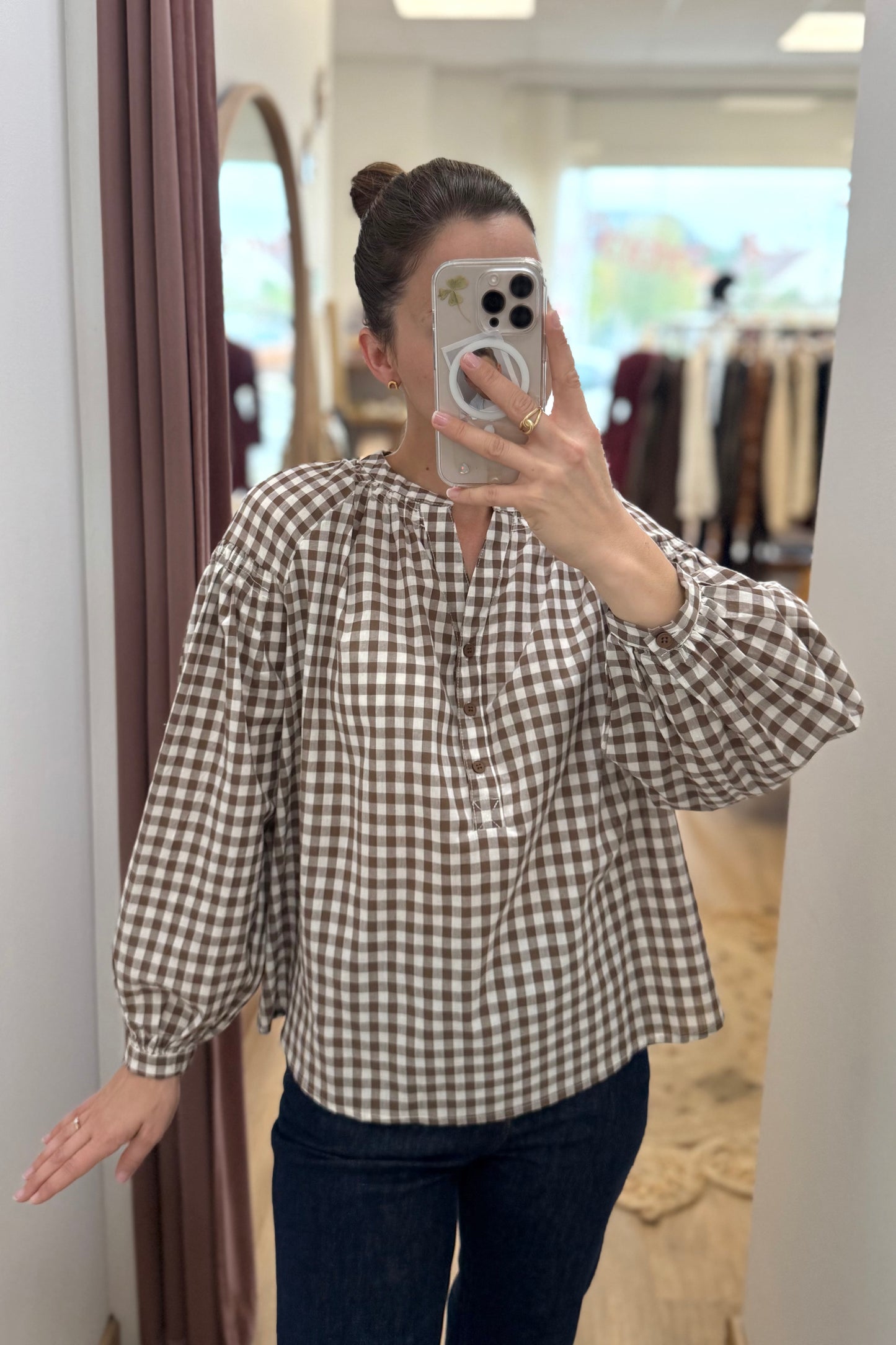 Blouse Alma marron