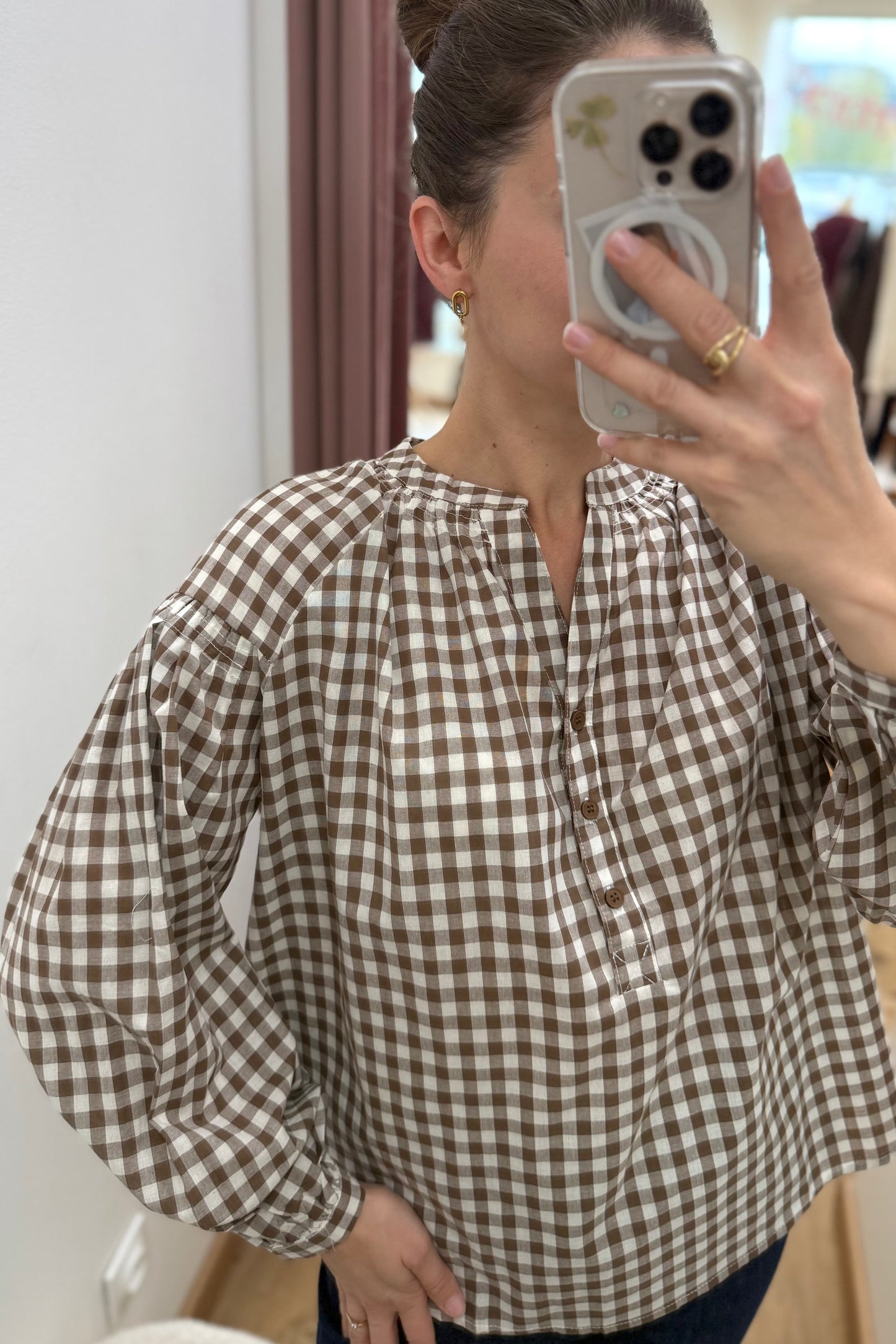 Blouse Alma marron