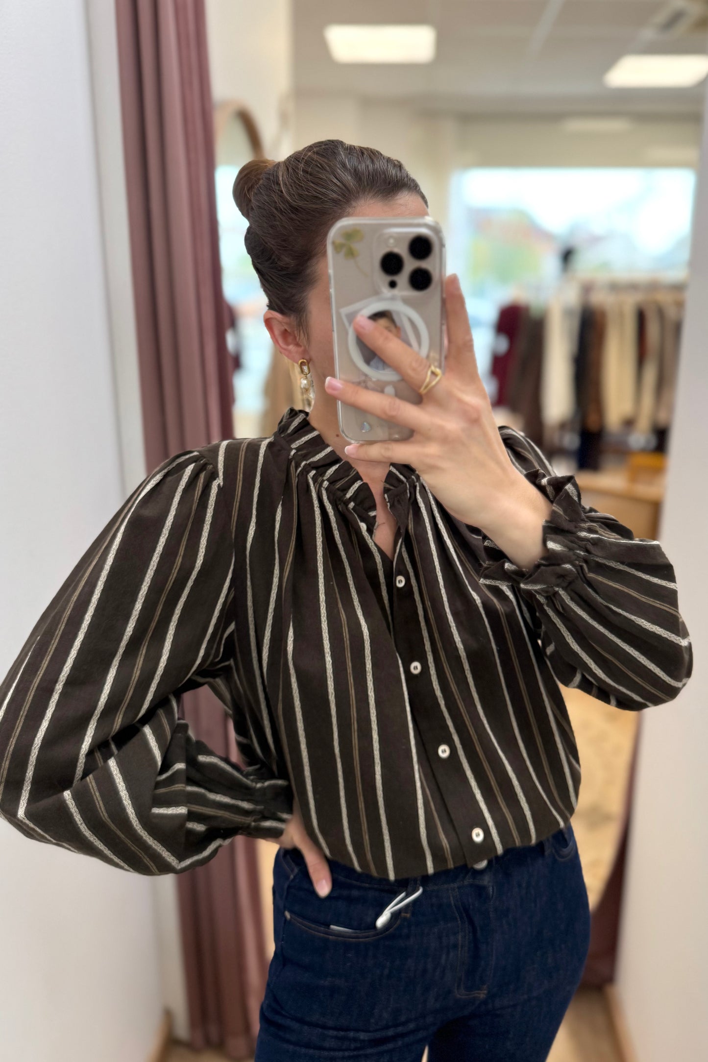 Chemise Madeleine marron