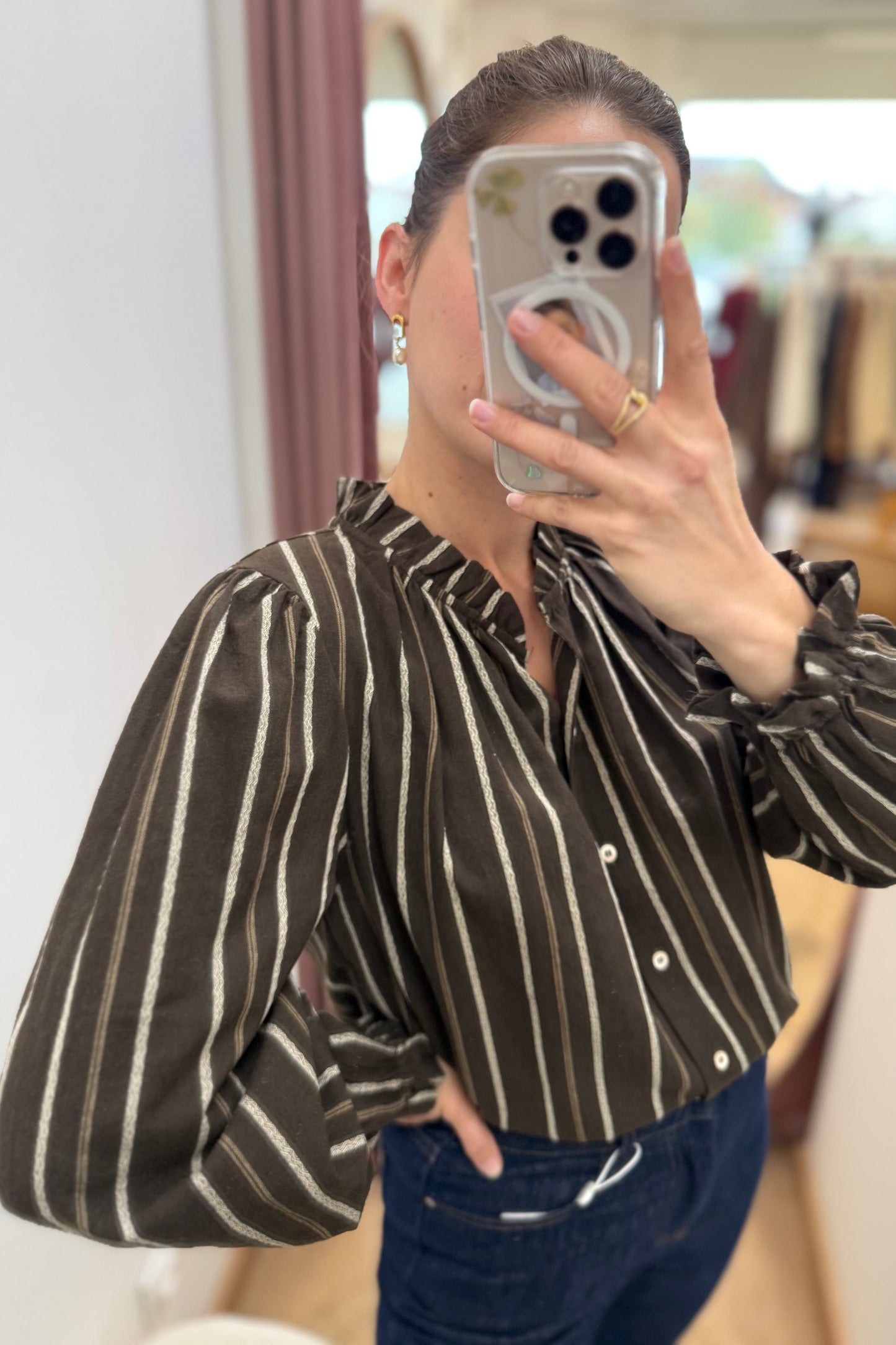 Chemise Madeleine marron