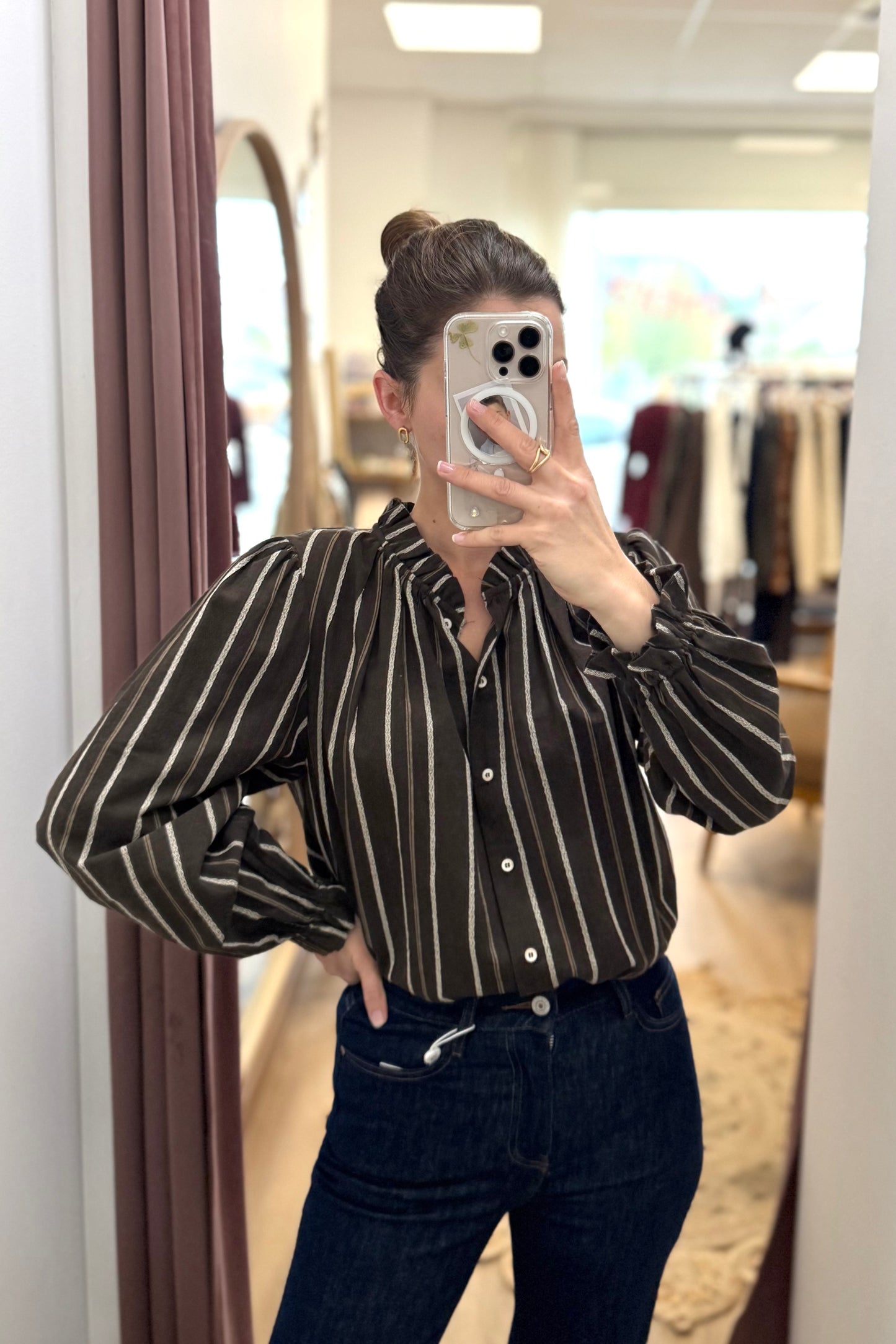Chemise Madeleine marron