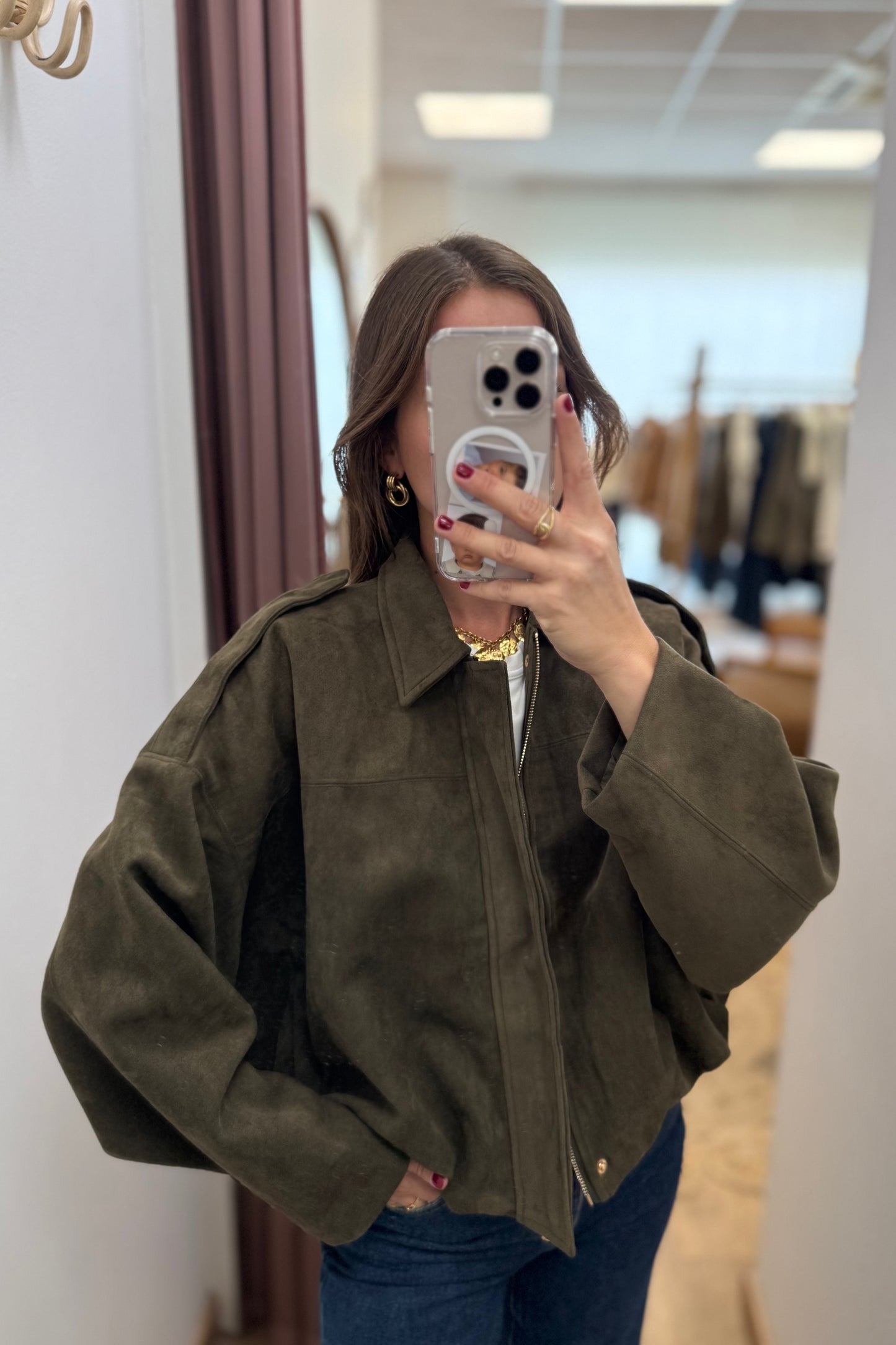 Veste Théa kaki