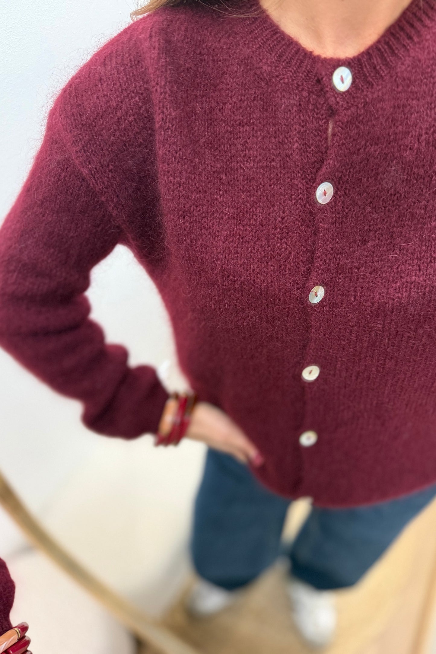 Gilet Gaspard bordeaux