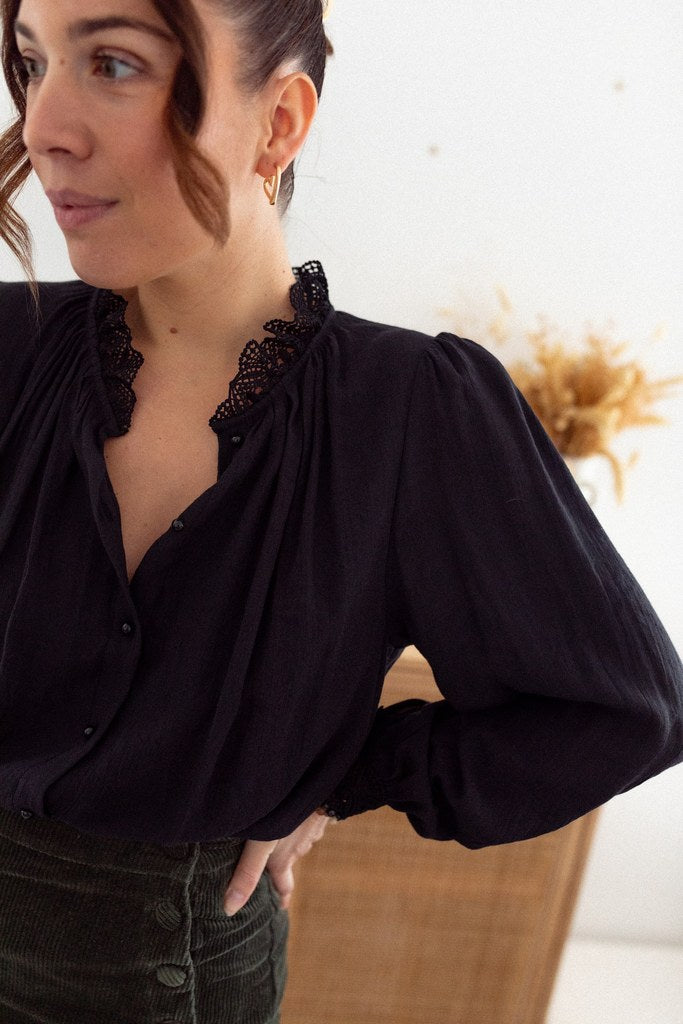 Blouse Garance noire