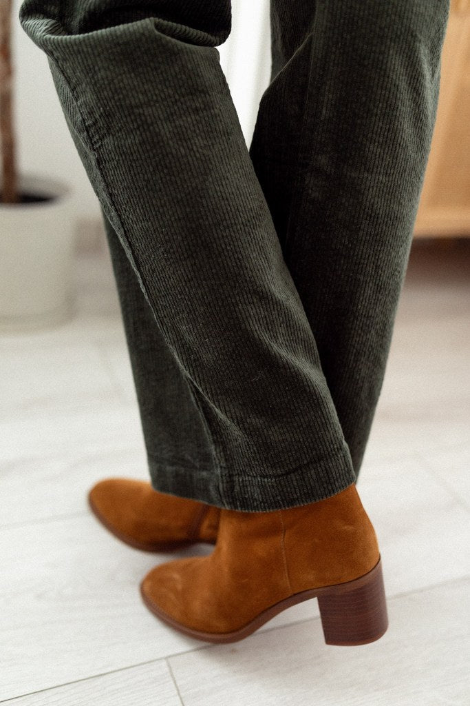 Pantalon Owen velours kaki