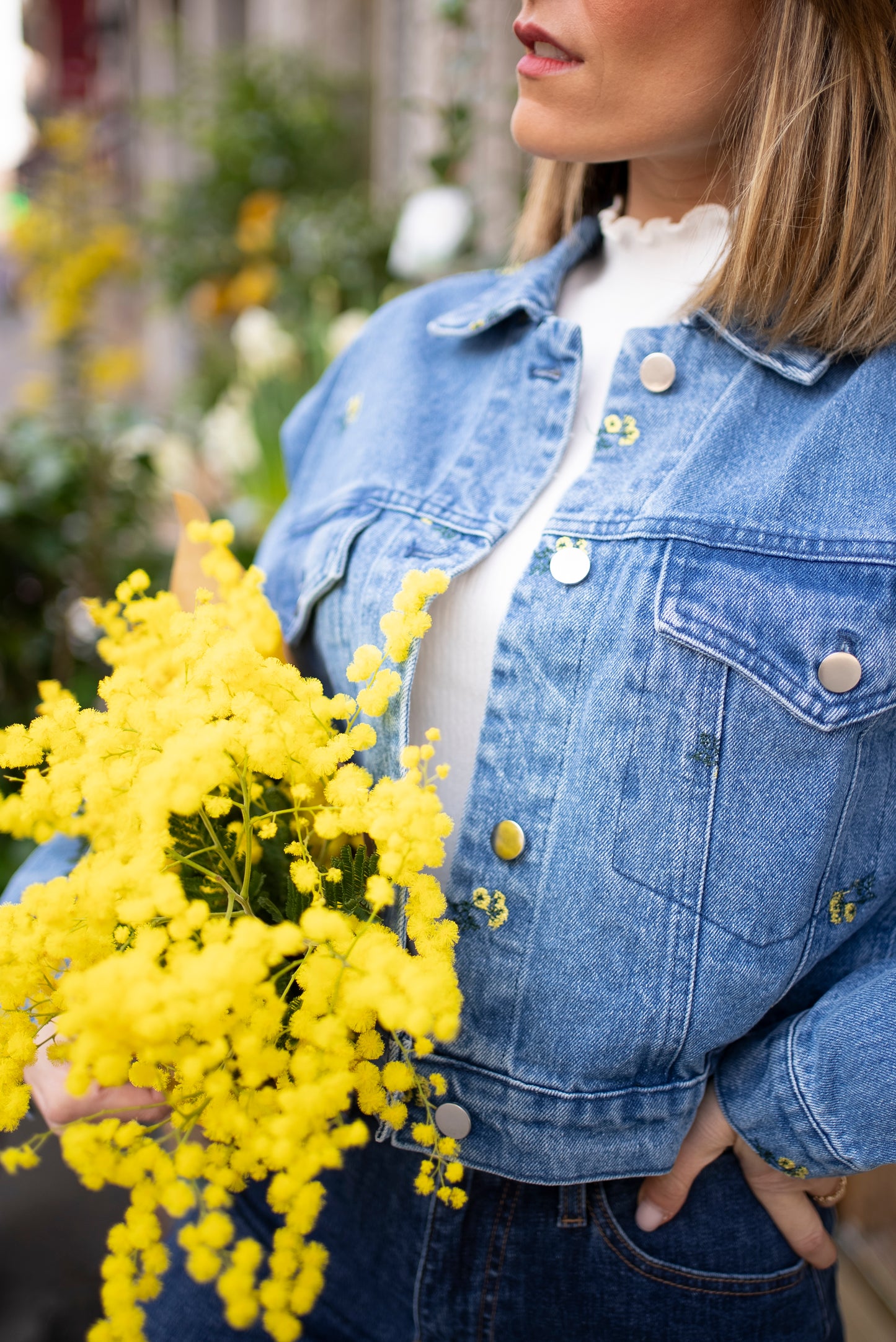 Veste en jean Marguerite