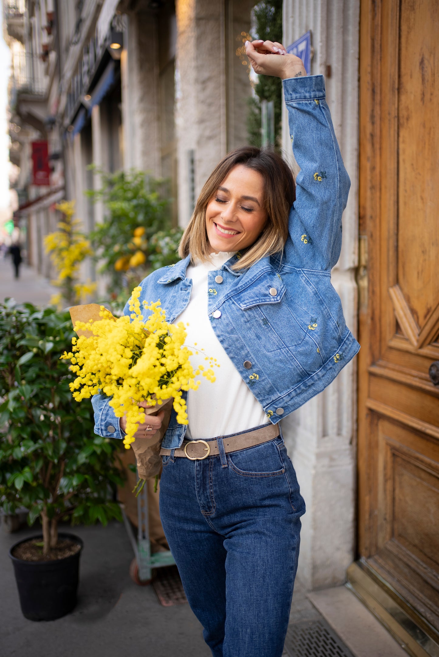 Veste en jean Marguerite